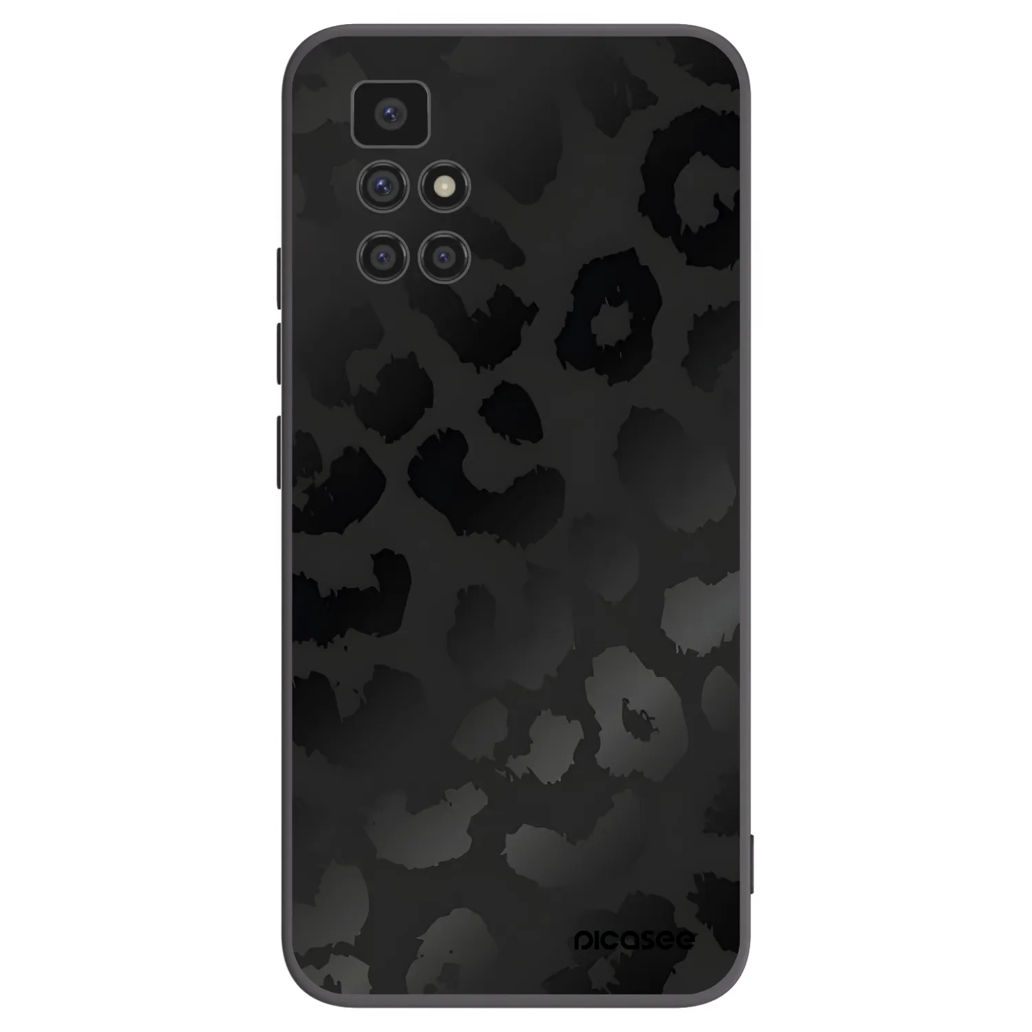 Picasee Μαύρη θήκη σιλικόνης για Xiaomi Redmi 10 (2022) - Midnight Leopard