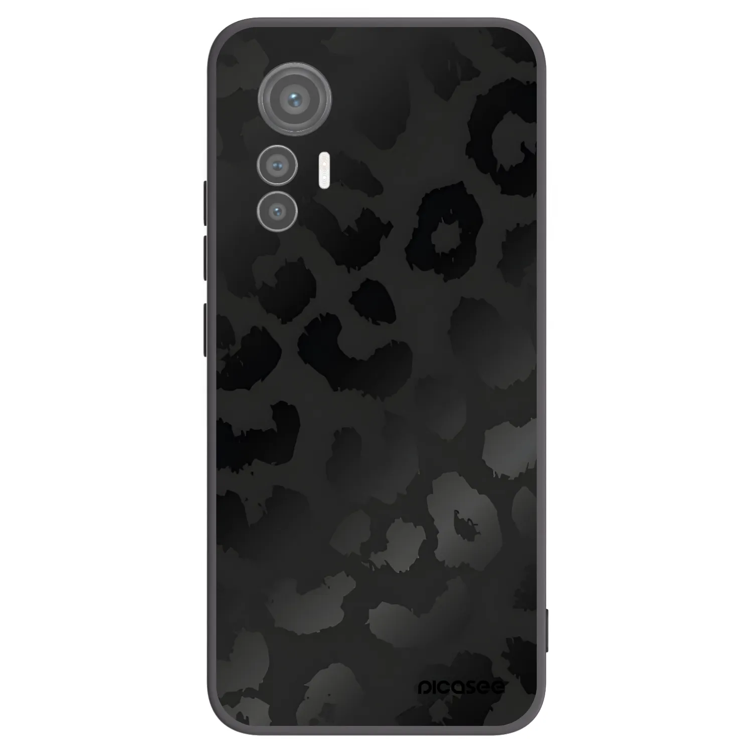 Picasee Μαύρη θήκη σιλικόνης για Xiaomi 12 Lite - Midnight Leopard
