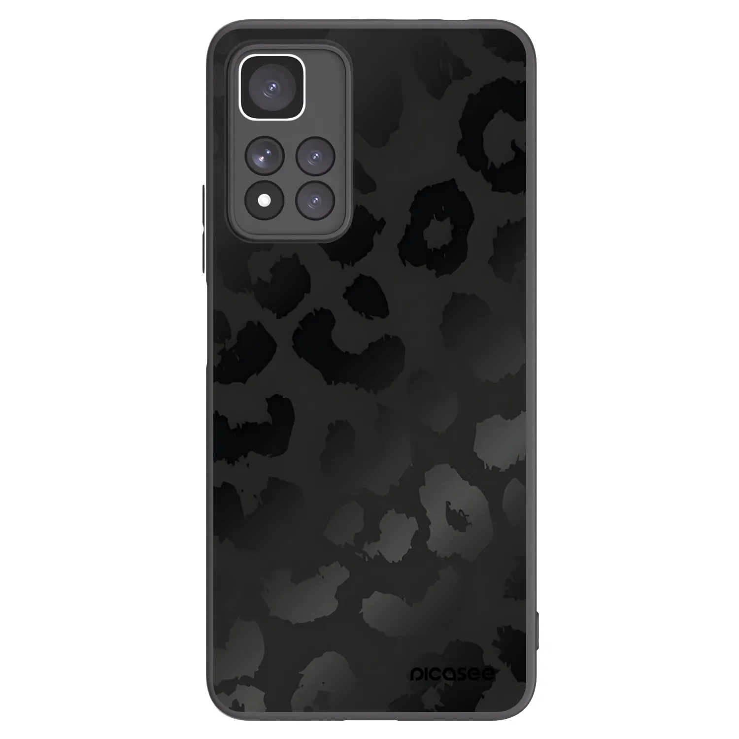 Picasee Μαύρη θήκη σιλικόνης για Xiaomi Redmi Note 11 Pro+ 5G - Midnight Leopard