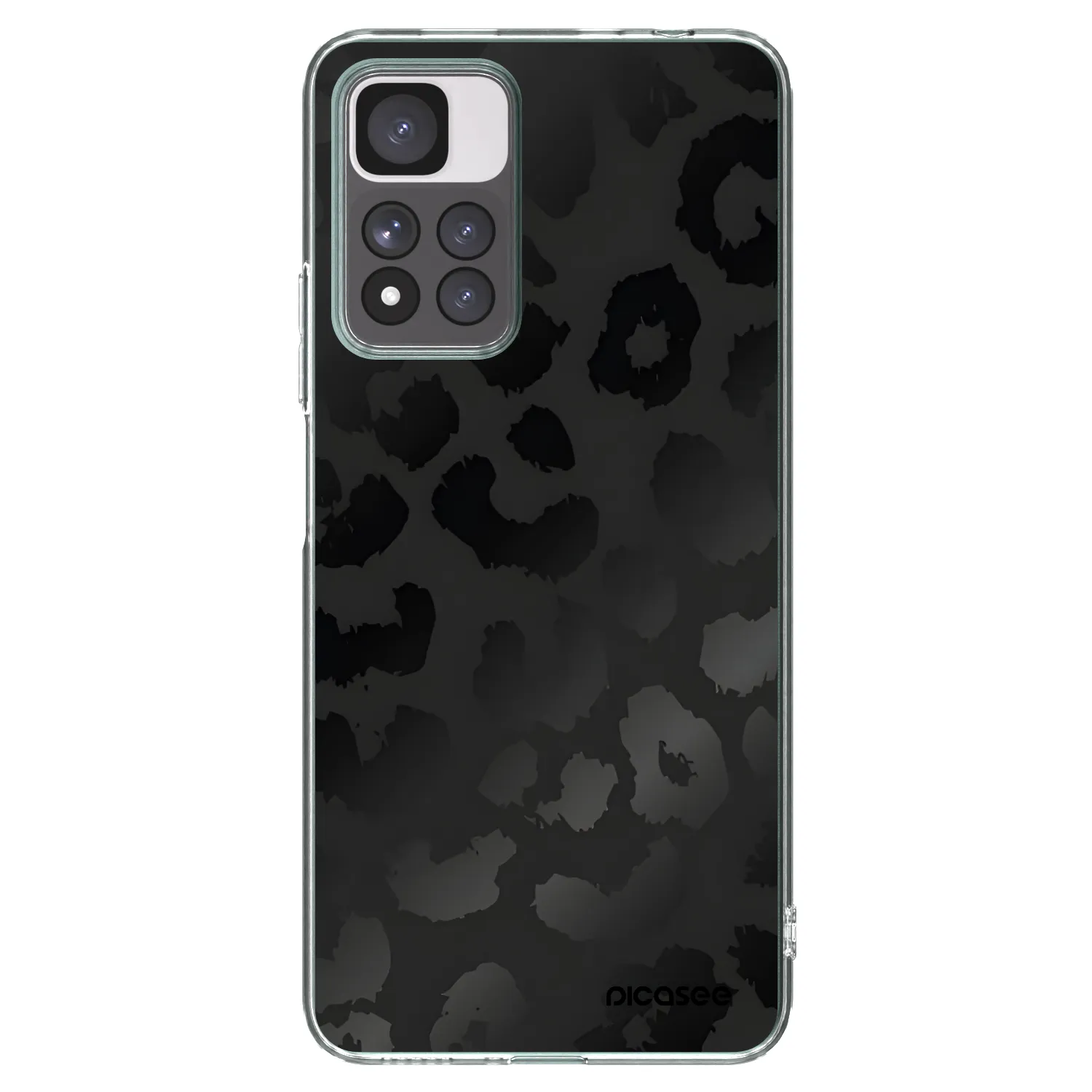 Picasee διαφανής θήκη σιλικόνης Xiaomi Redmi Note 11 Pro+ 5G - Midnight Leopard