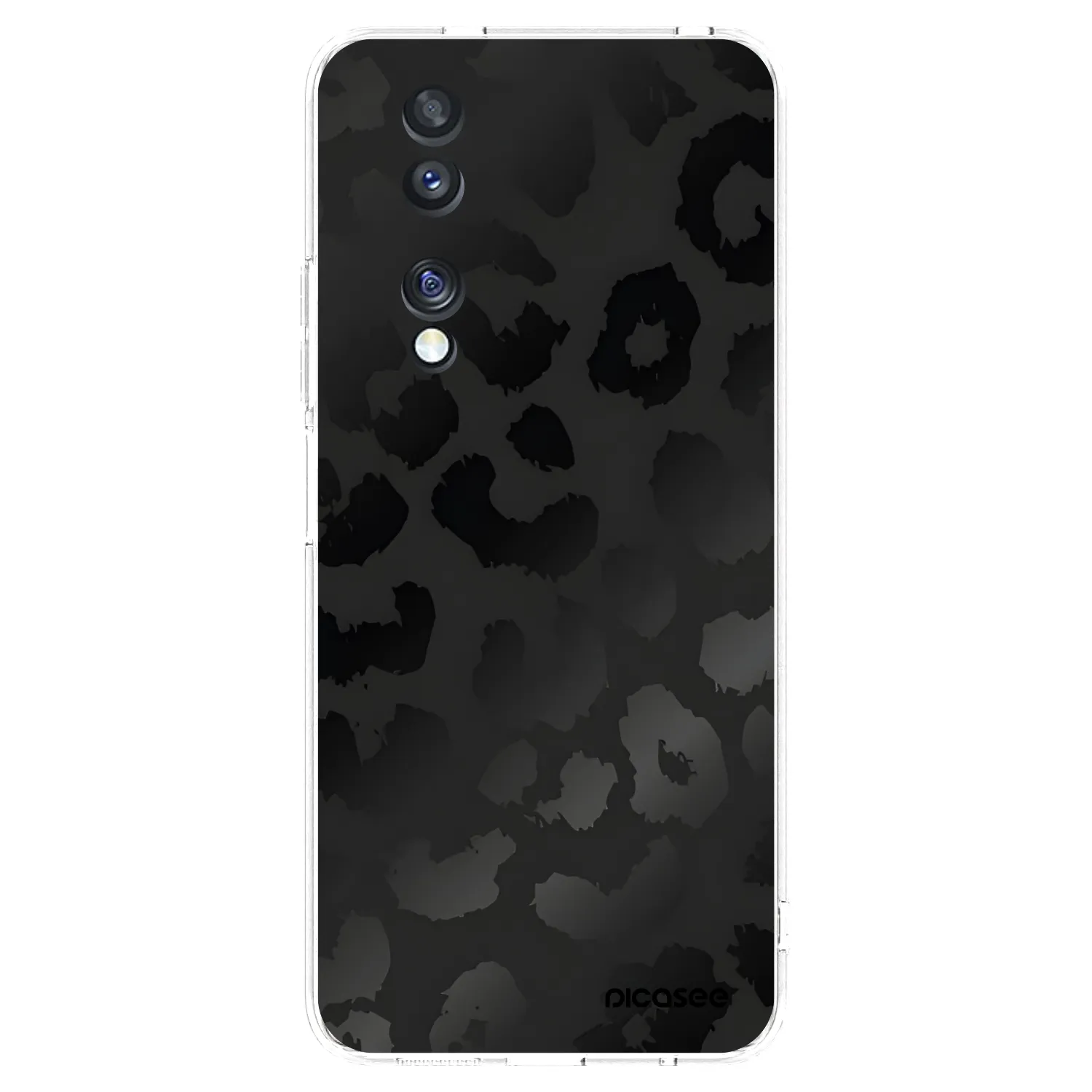 Picasee διαφανής θήκη σιλικόνης Honor 70 - Midnight Leopard
