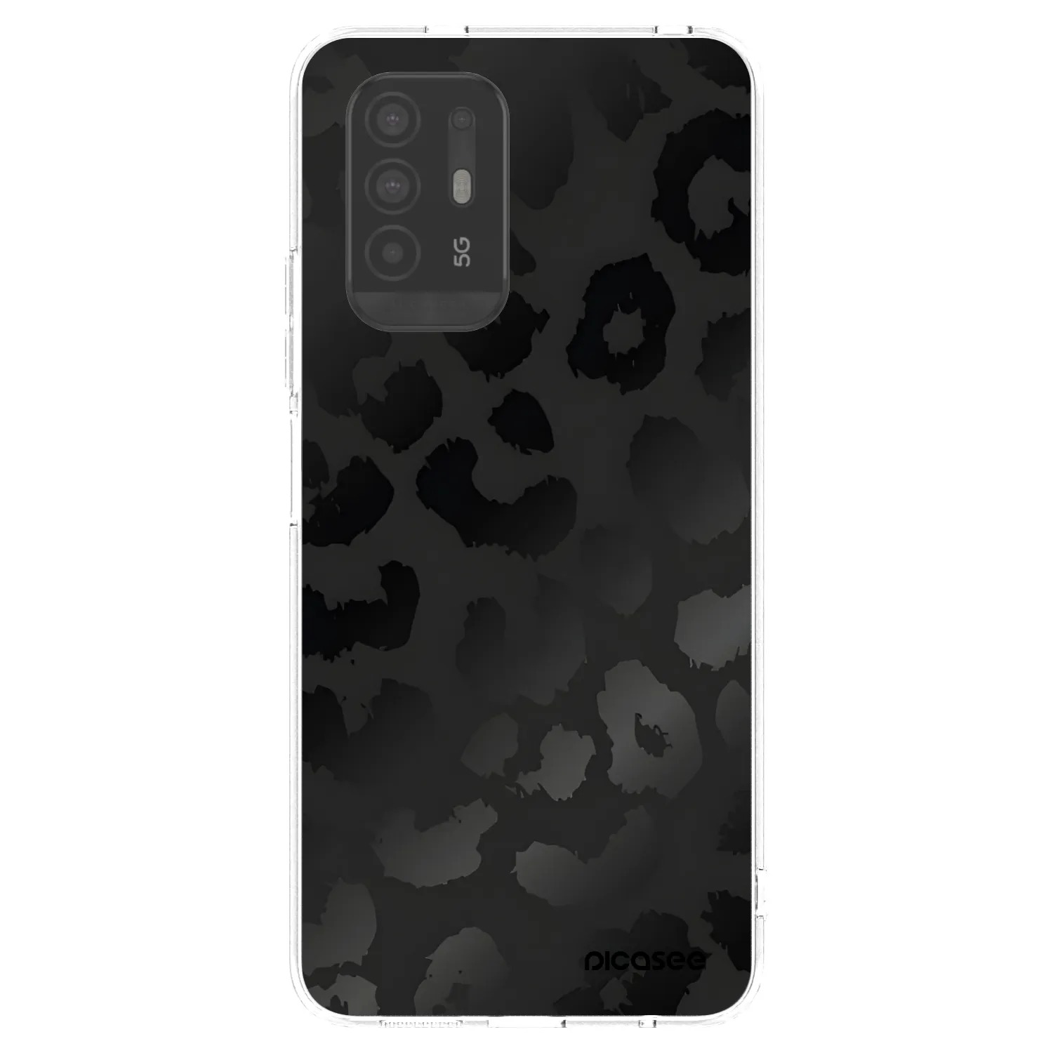 Picasee διαφανής θήκη σιλικόνης OPPO A94 5G - Midnight Leopard