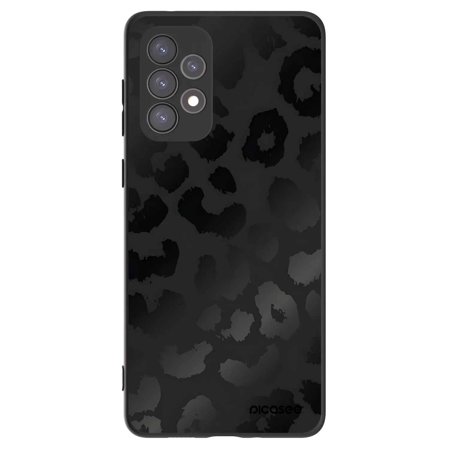 Picasee Μαύρη θήκη σιλικόνης για Samsung Galaxy A73 5G - Midnight Leopard