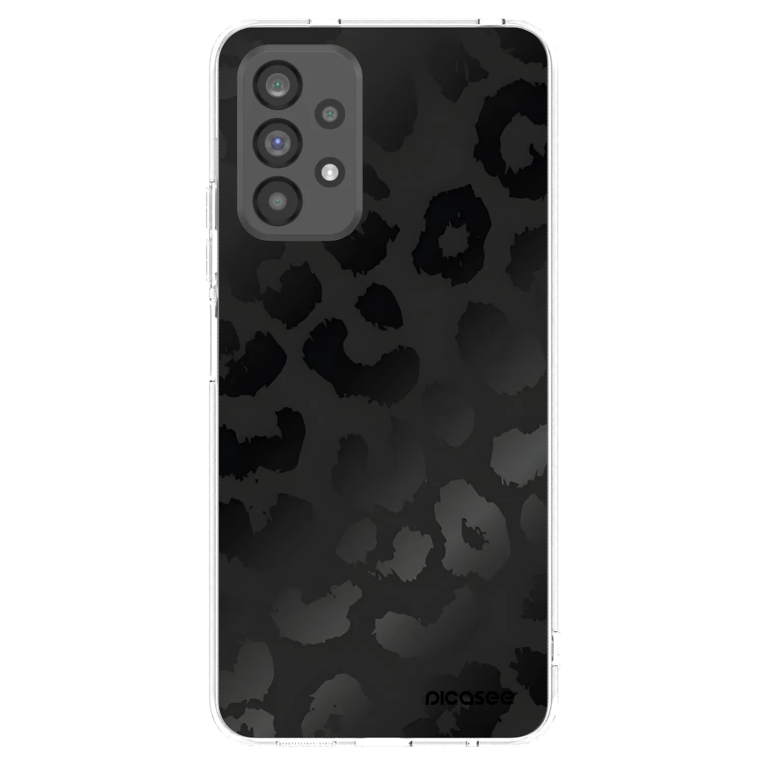 Picasee διαφανής θήκη σιλικόνης Samsung Galaxy A73 5G - Midnight Leopard