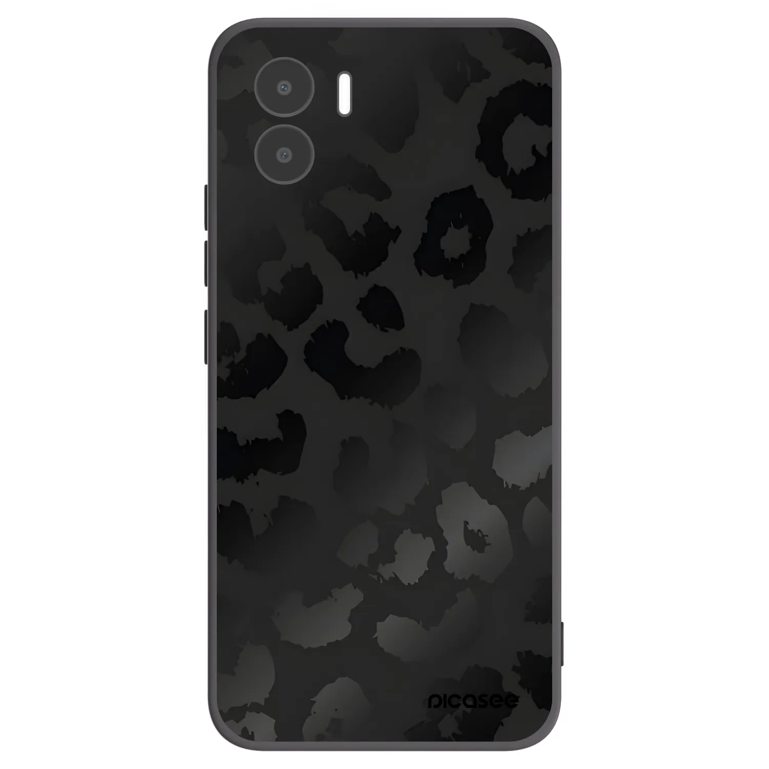 Picasee Μαύρη θήκη σιλικόνης για Xiaomi Redmi A1 - Midnight Leopard