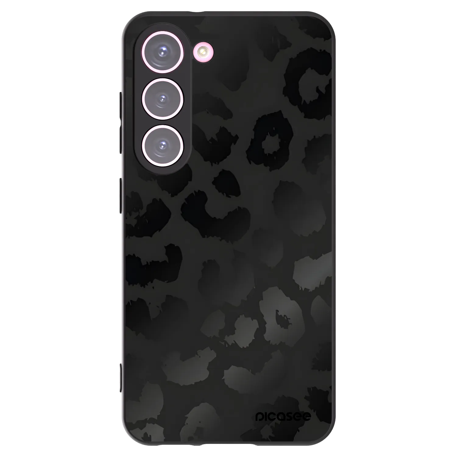 Picasee Μαύρη θήκη σιλικόνης για Samsung Galaxy S23 5G - Midnight Leopard