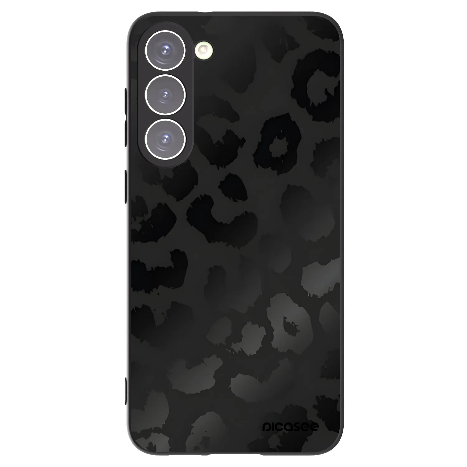 Picasee Μαύρη θήκη σιλικόνης για Samsung Galaxy S23+ 5G - Midnight Leopard