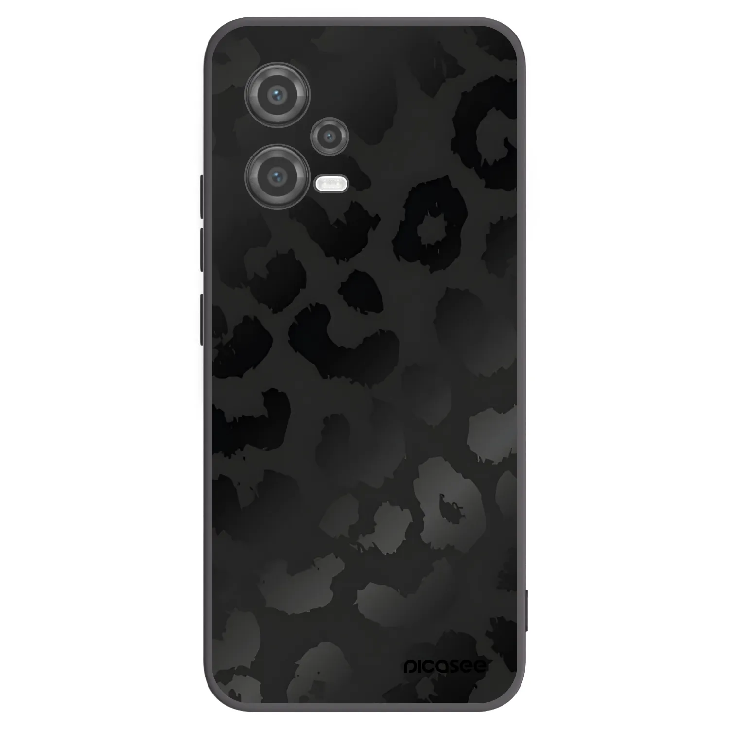 Picasee Μαύρη θήκη σιλικόνης για Xiaomi Poco X5 - Midnight Leopard