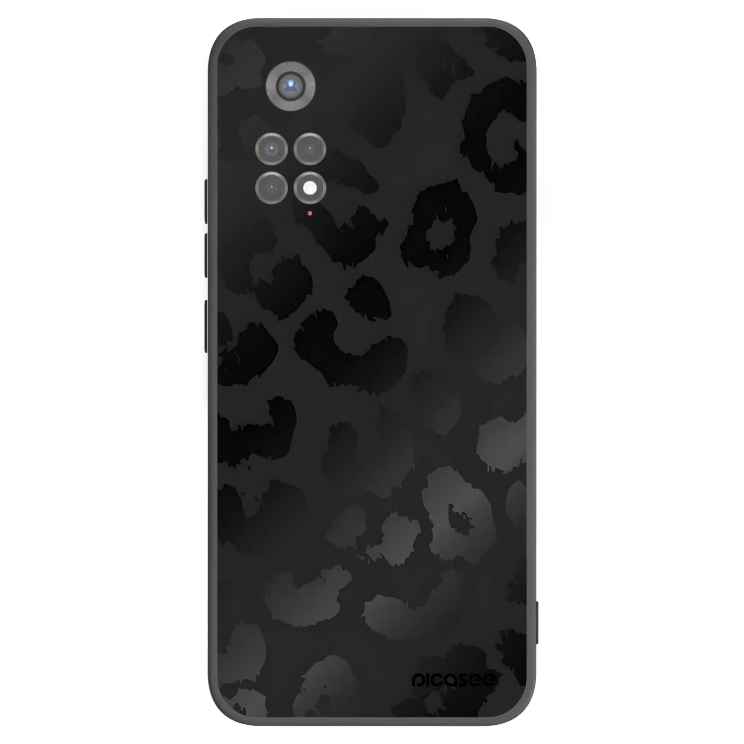 Picasee Μαύρη θήκη σιλικόνης για Xiaomi Redmi Note 11S 5G - Midnight Leopard