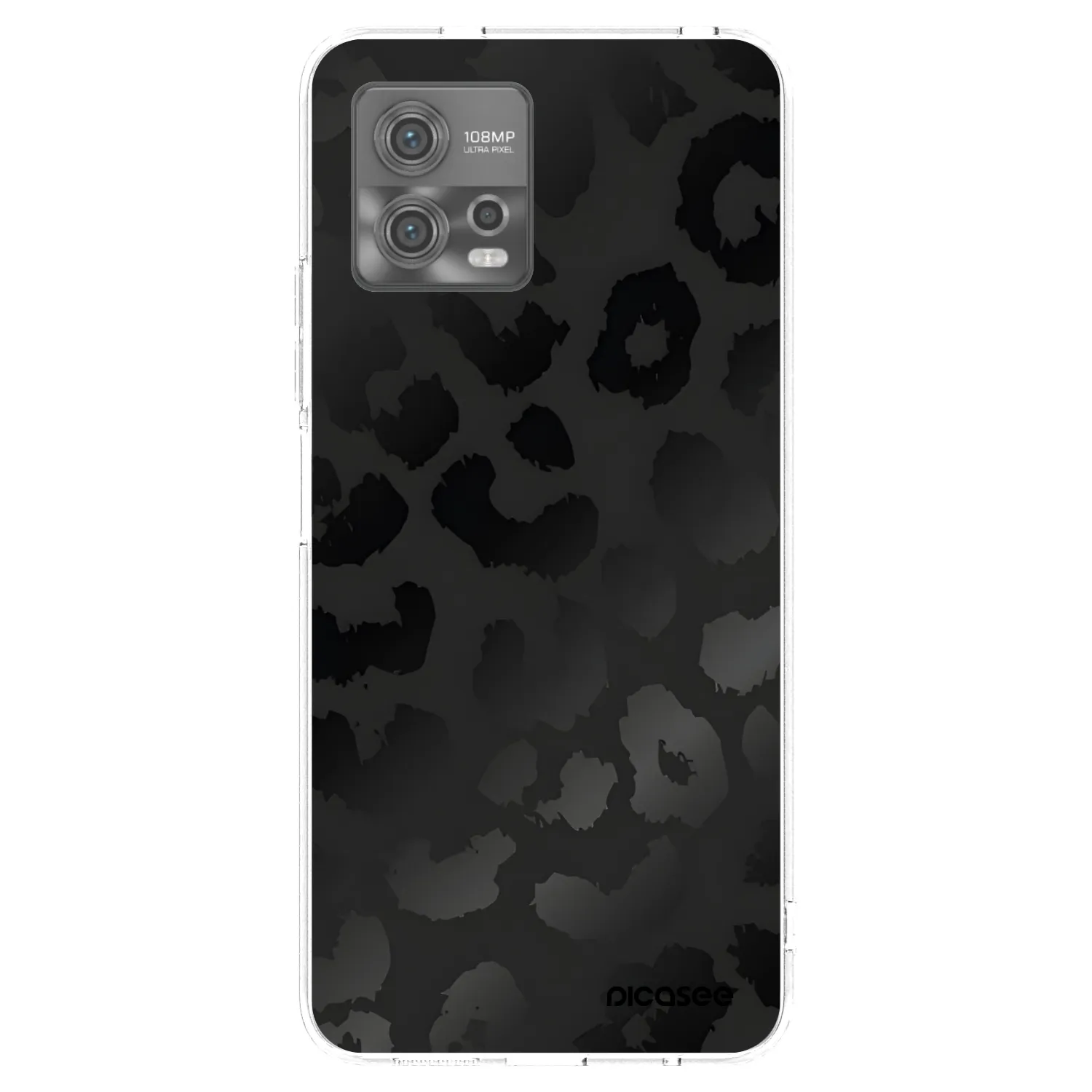 Picasee διαφανής θήκη σιλικόνης Motorola Moto G72 - Midnight Leopard