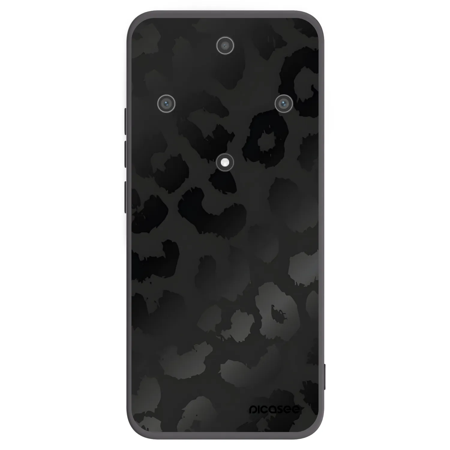 Picasee Μαύρη θήκη σιλικόνης για Honor Magic5 Lite 5G - Midnight Leopard
