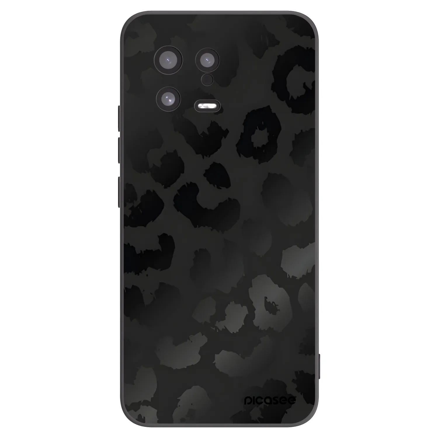 Picasee Μαύρη θήκη σιλικόνης για Xiaomi 13 - Midnight Leopard