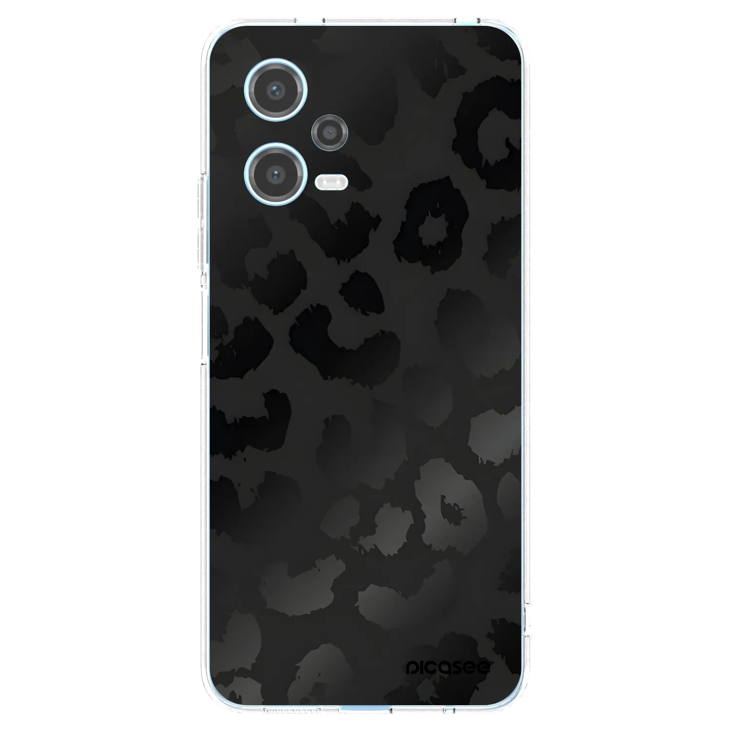 Picasee διαφανής θήκη σιλικόνης Xiaomi Redmi Note 12 5G - Midnight Leopard