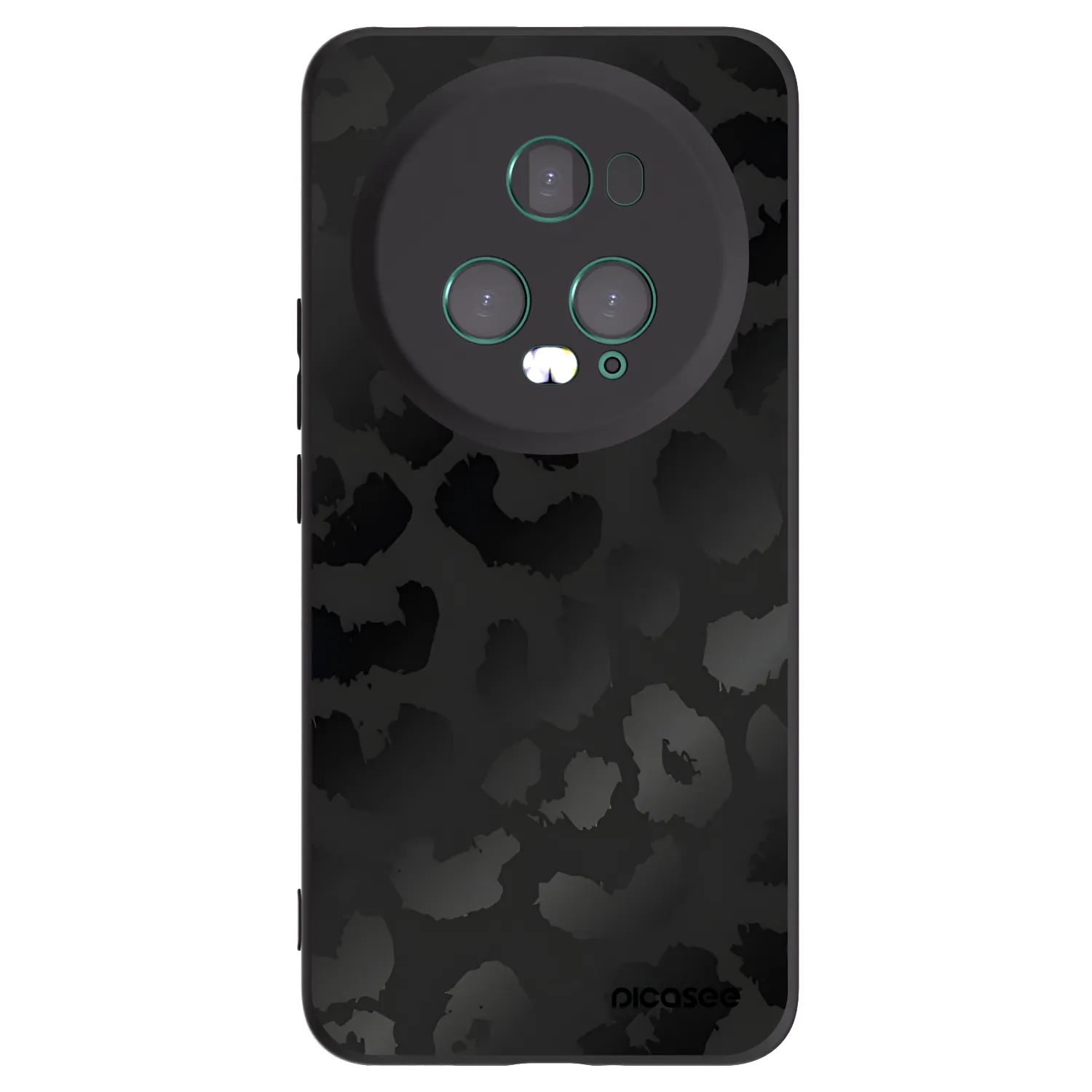 Picasee Μαύρη θήκη σιλικόνης για Honor Magic5 Pro - Midnight Leopard