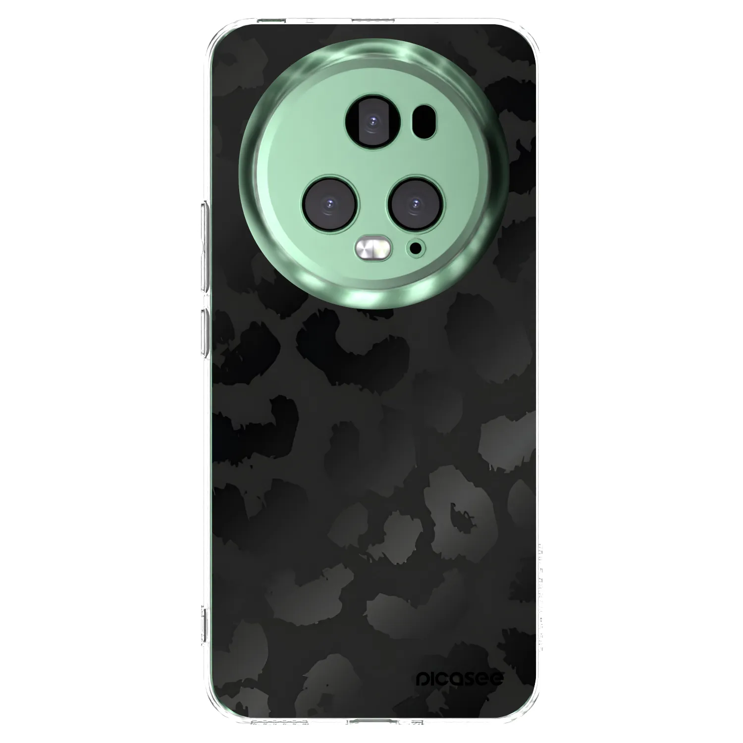 Picasee διαφανής θήκη σιλικόνης Honor Magic5 Pro - Midnight Leopard