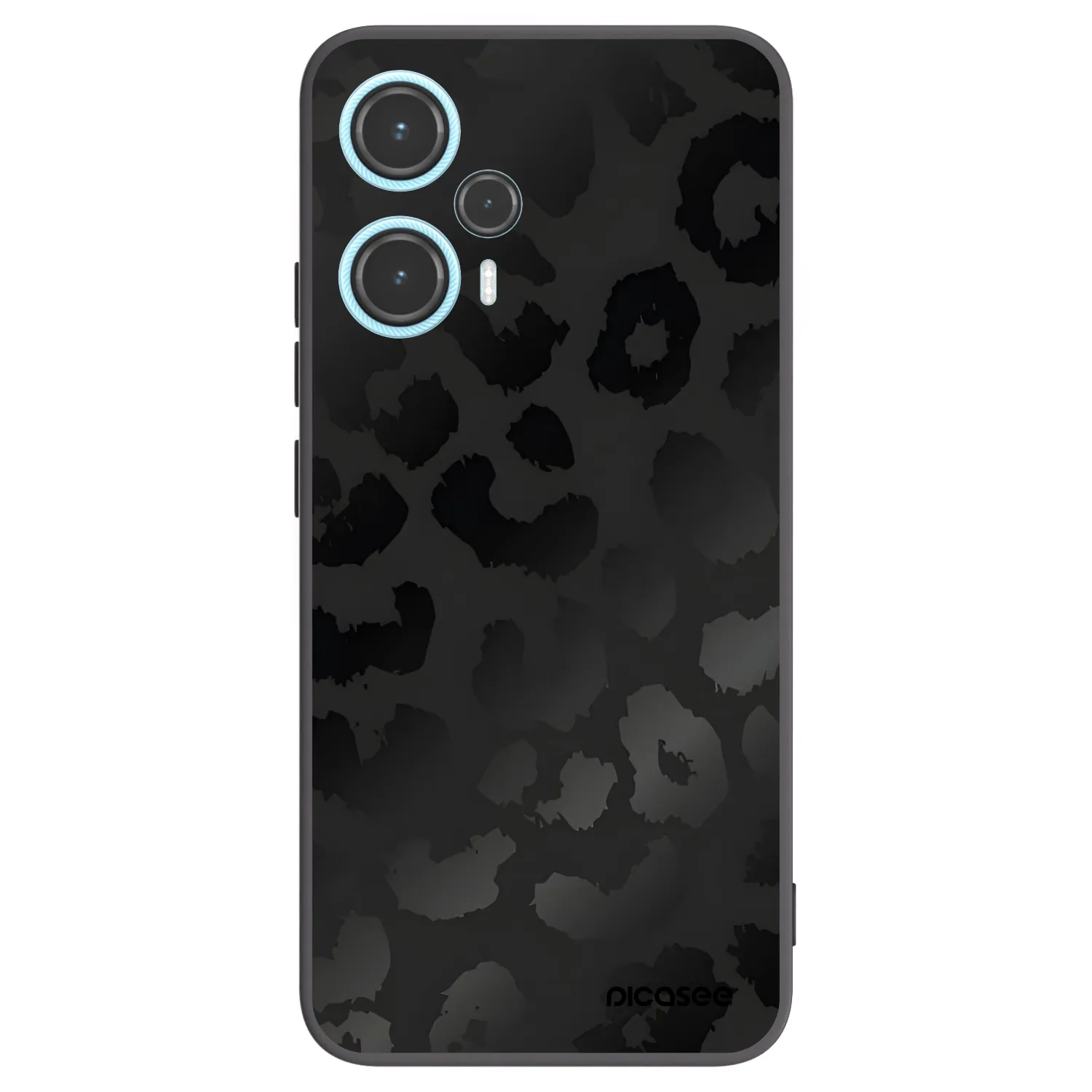 Picasee Μαύρη θήκη σιλικόνης για Xiaomi Poco F5 - Midnight Leopard