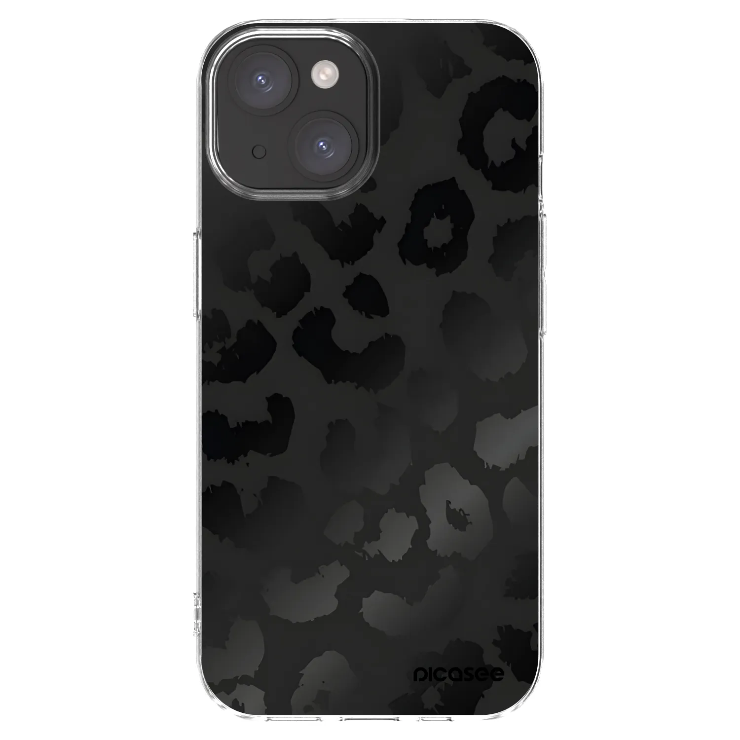 Picasee διαφανής θήκη σιλικόνης Apple iPhone 15 - Midnight Leopard
