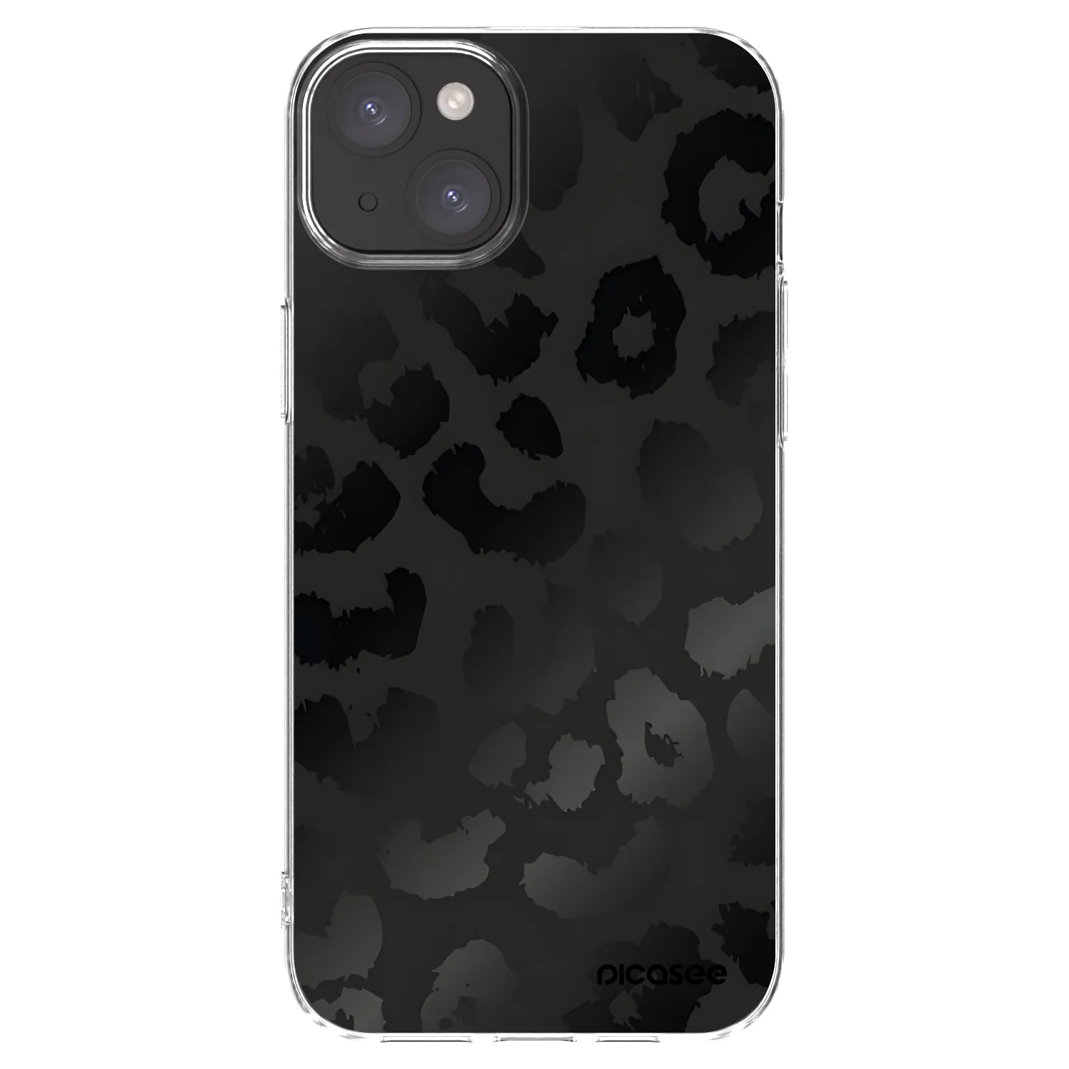 Picasee διαφανής θήκη σιλικόνης Apple iPhone 15 Plus - Midnight Leopard