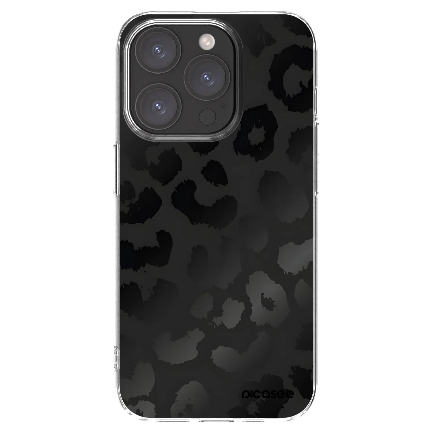 Picasee διαφανής θήκη σιλικόνης Apple iPhone 15 Pro - Midnight Leopard