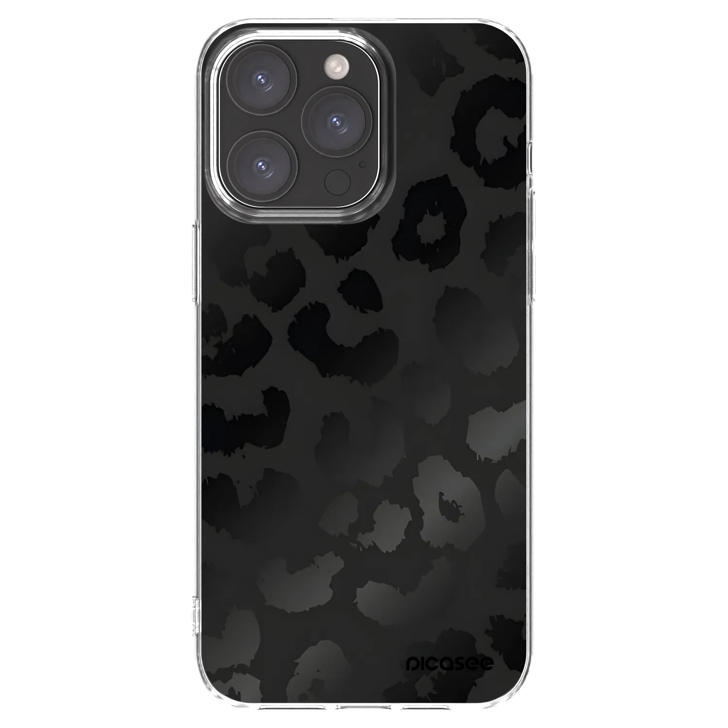 Picasee διαφανής θήκη σιλικόνης Apple iPhone 15 Pro Max - Midnight Leopard
