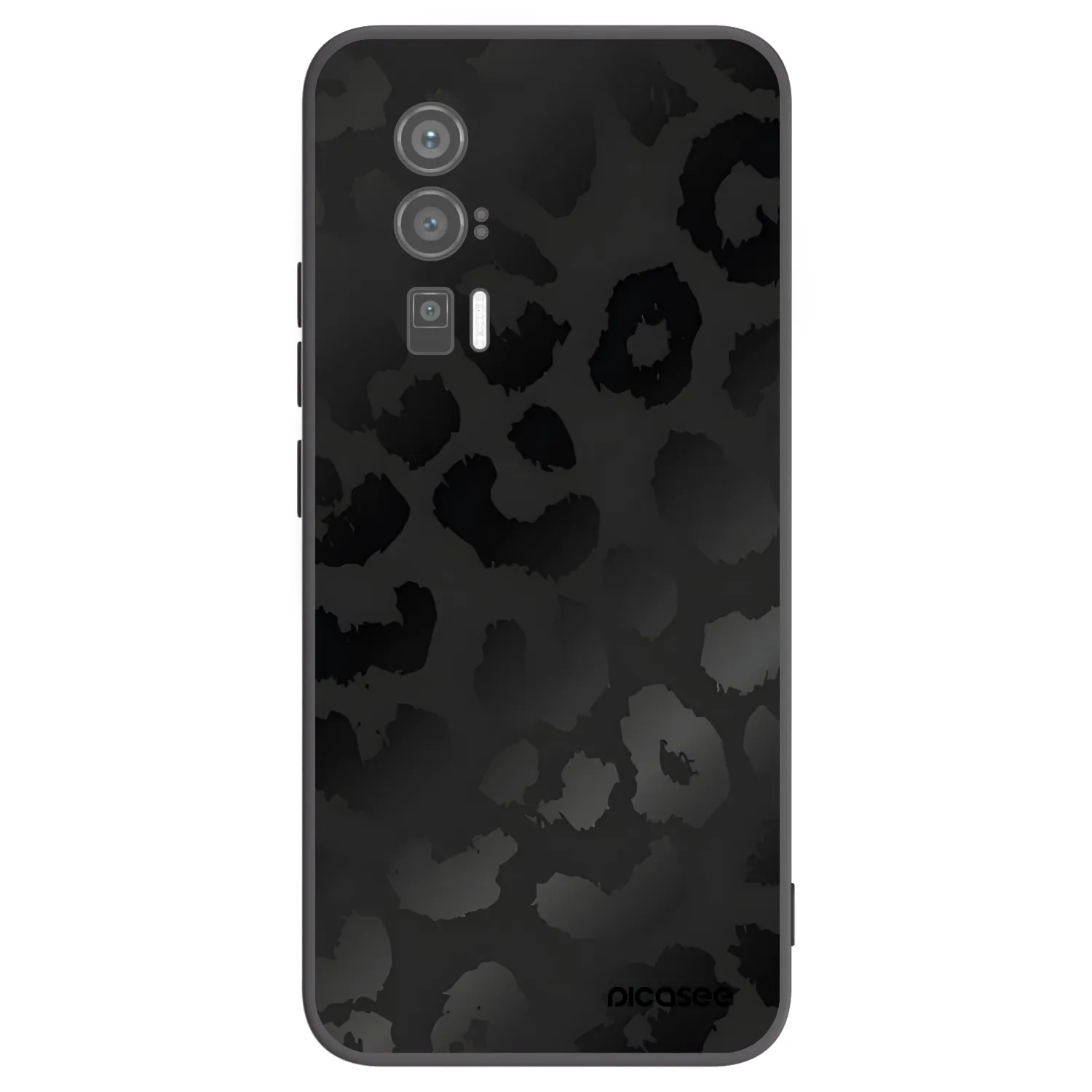 Picasee Μαύρη θήκη σιλικόνης για Xiaomi Poco F5 Pro 5G - Midnight Leopard