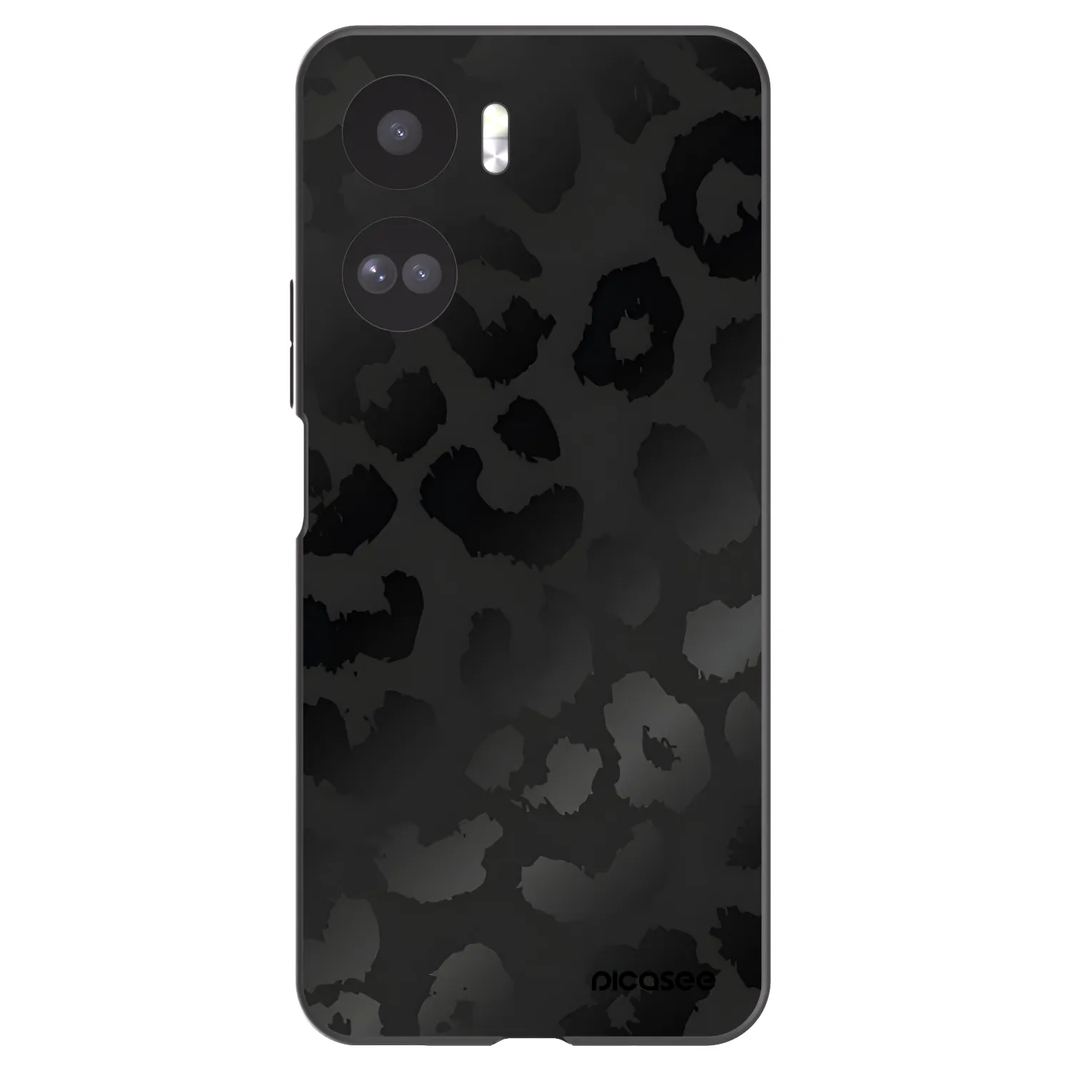 Picasee Μαύρη θήκη σιλικόνης για Honor 90 Lite 5G - Midnight Leopard