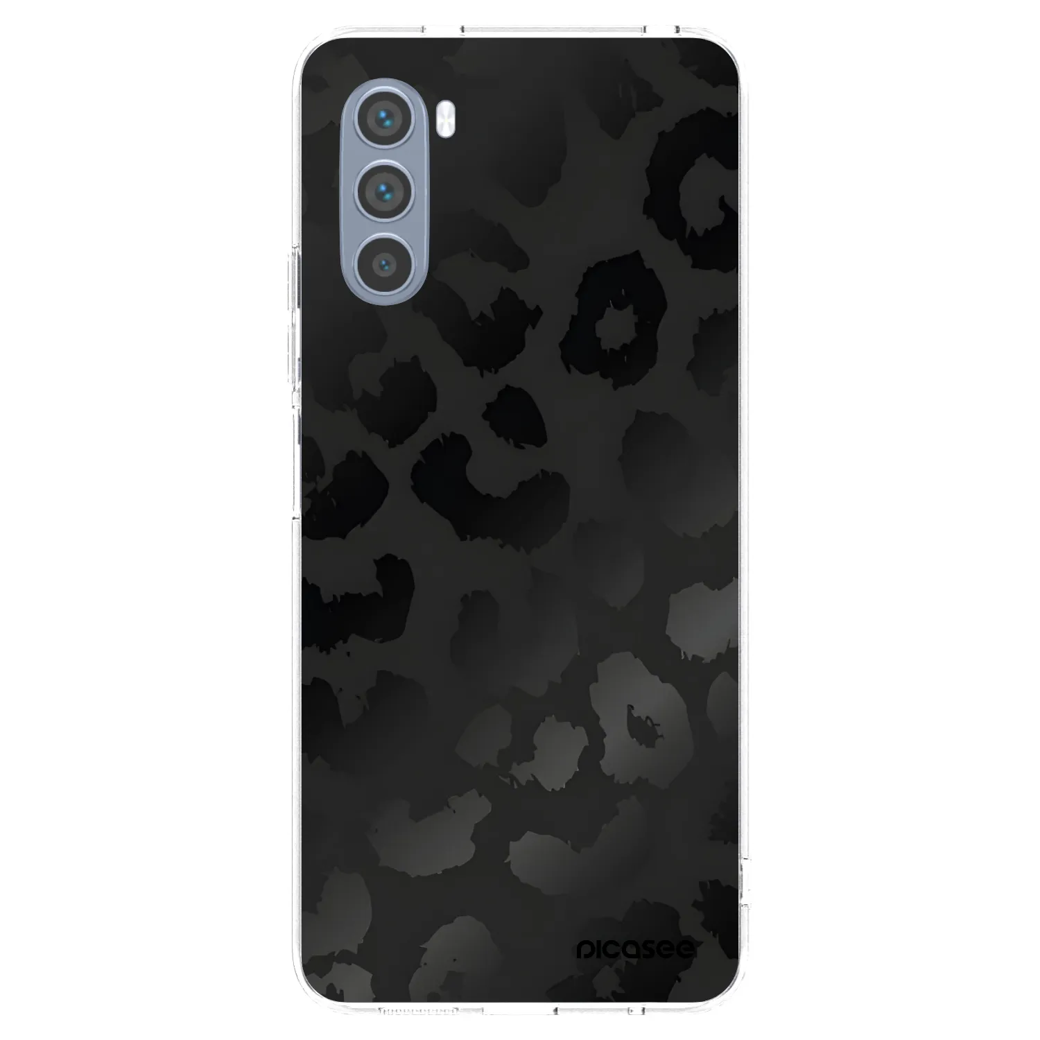 Picasee διαφανής θήκη σιλικόνης Motorola Moto G62 - Midnight Leopard
