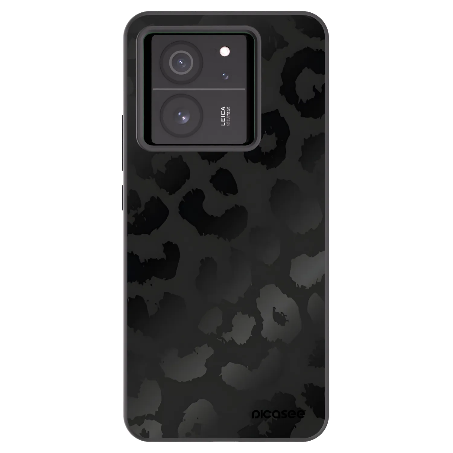 Picasee Μαύρη θήκη σιλικόνης για Xiaomi 13T - Midnight Leopard