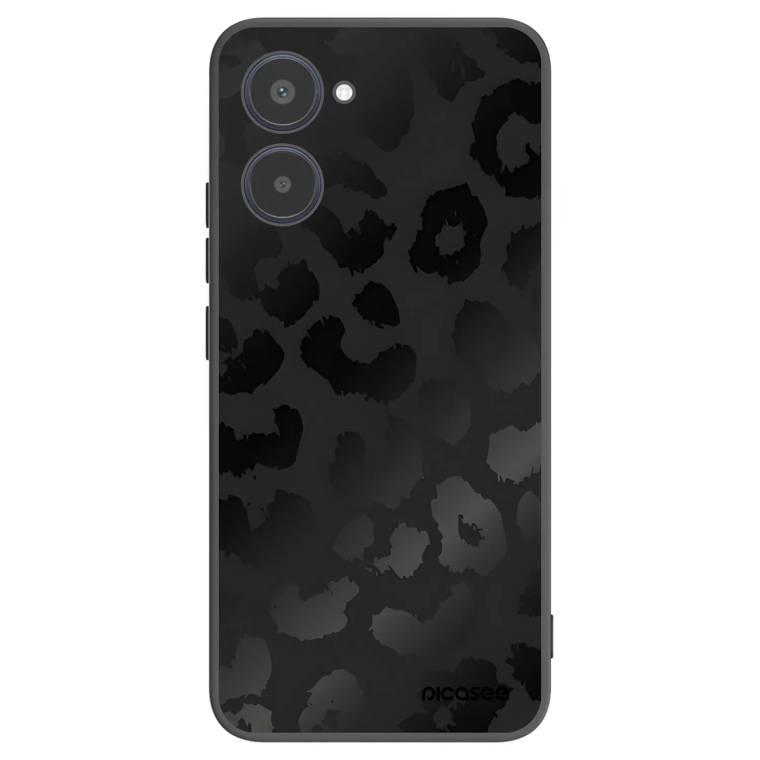 Picasee Μαύρη θήκη σιλικόνης για Realme 10 4G - Midnight Leopard