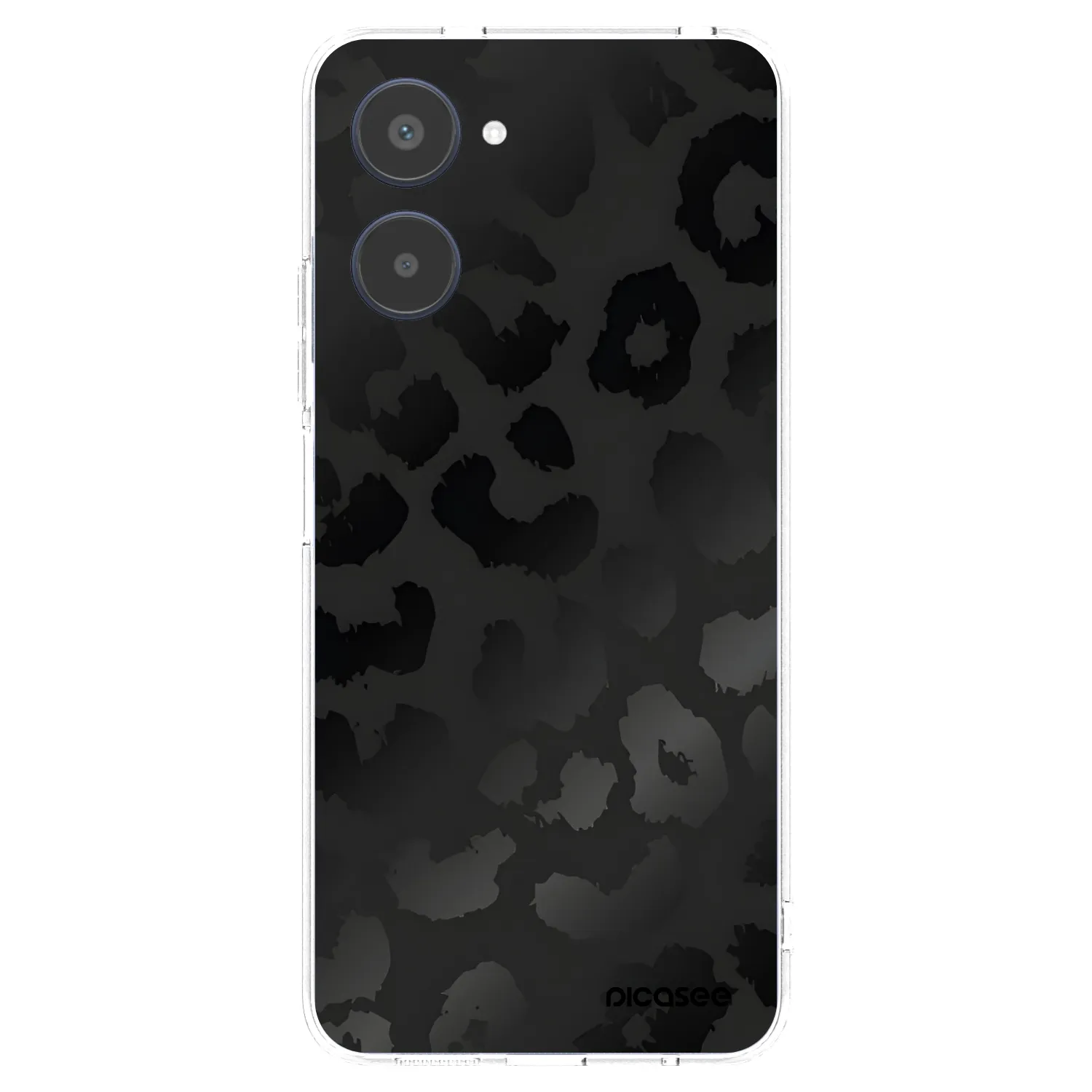 Picasee διαφανής θήκη σιλικόνης Realme 10 4G - Midnight Leopard