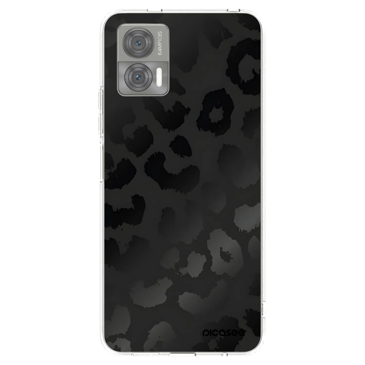 Picasee διαφανής θήκη σιλικόνης Motorola Edge 30 Neo - Midnight Leopard
