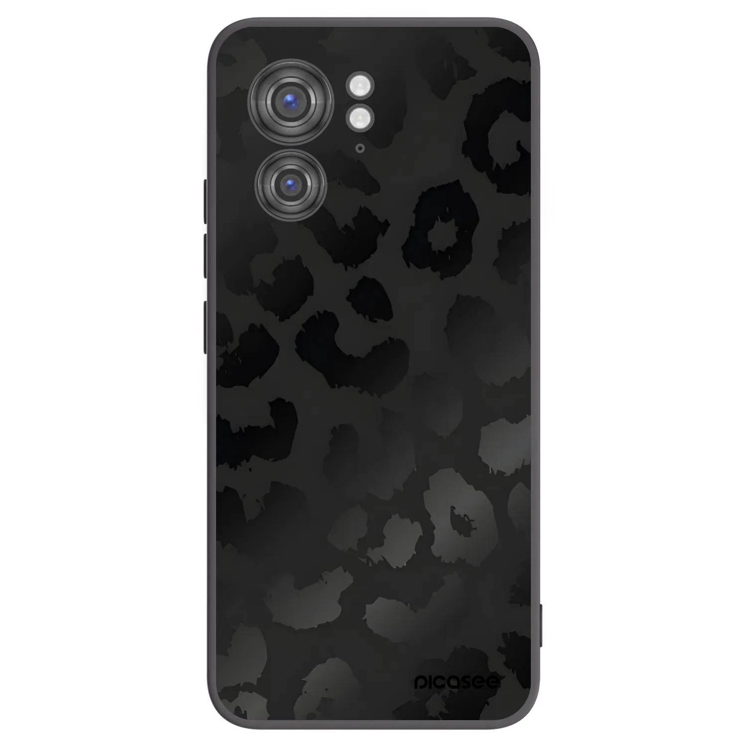 Picasee Μαύρη θήκη σιλικόνης για Motorola Edge 40 - Midnight Leopard