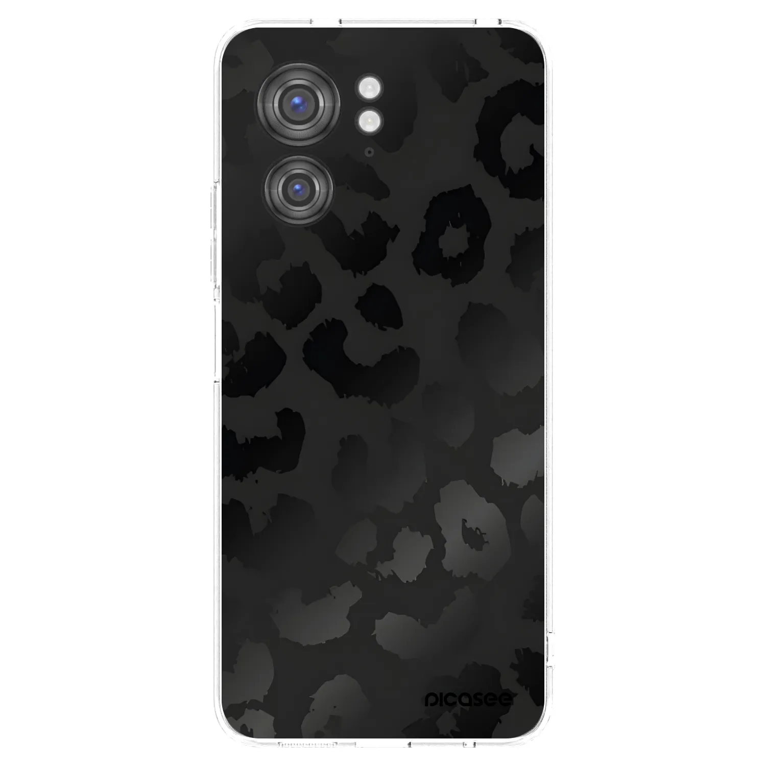 Picasee διαφανής θήκη σιλικόνης Motorola Edge 40 - Midnight Leopard