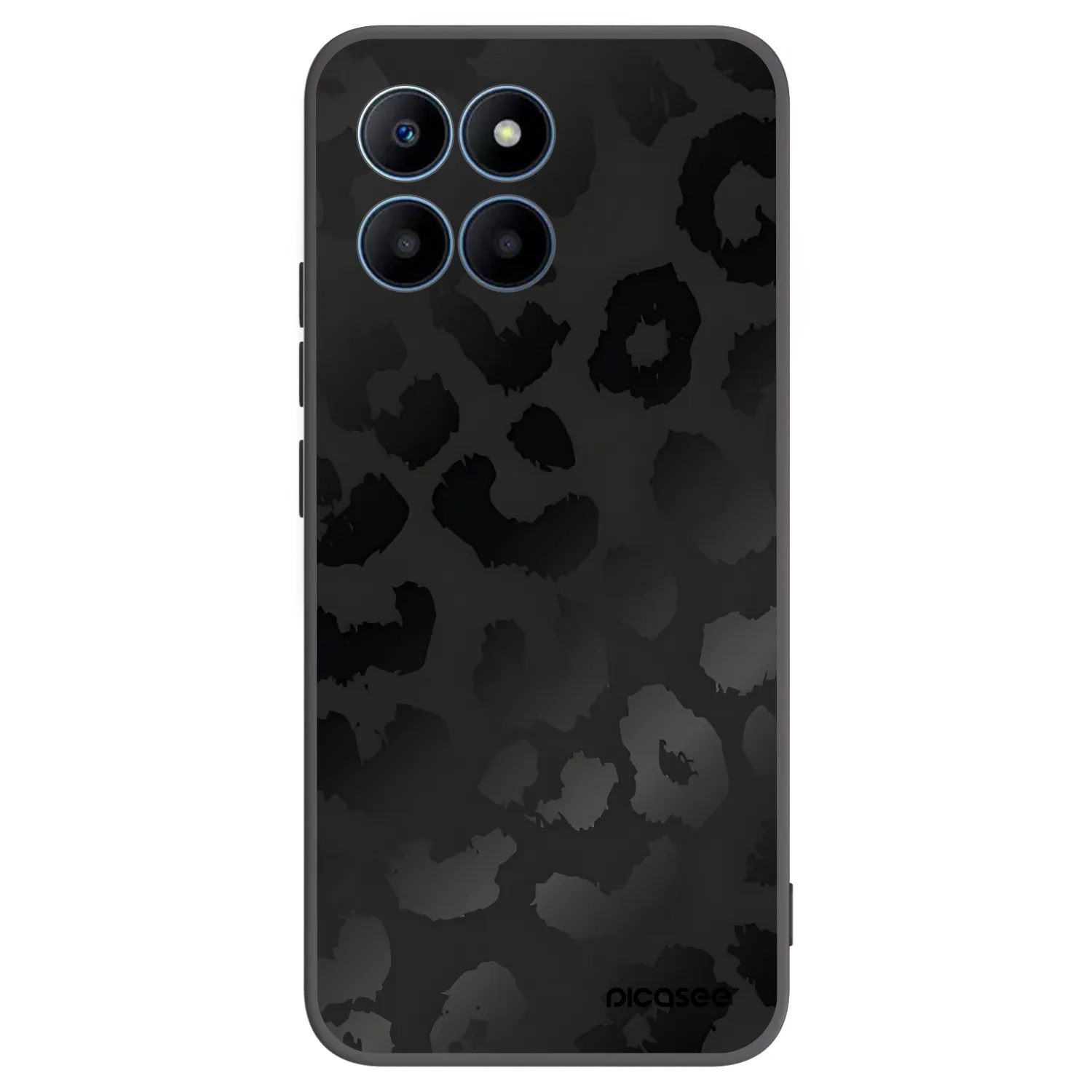 Picasee Μαύρη θήκη σιλικόνης για Honor 70 Lite - Midnight Leopard