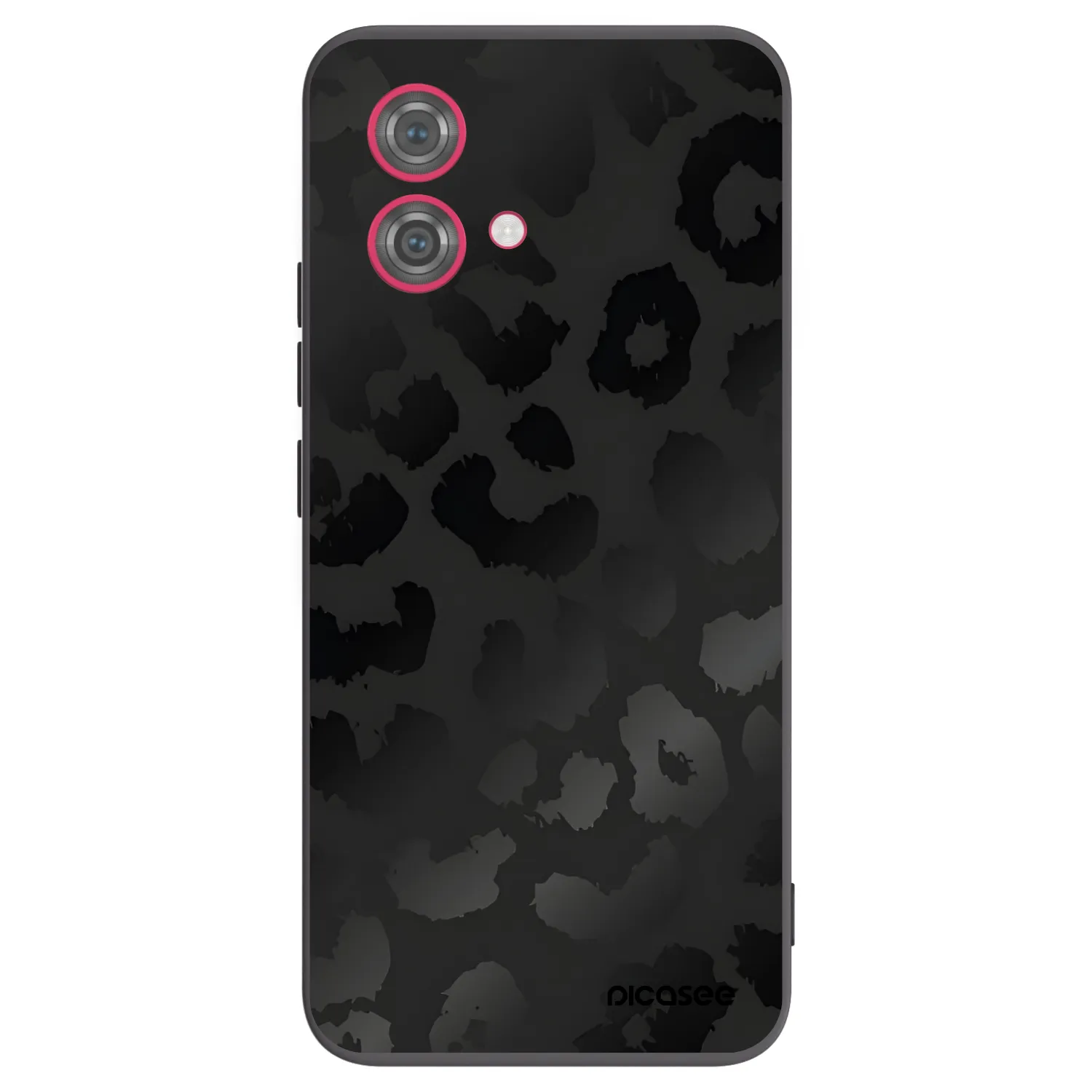 Picasee Μαύρη θήκη σιλικόνης για Motorola Moto G84 5G - Midnight Leopard
