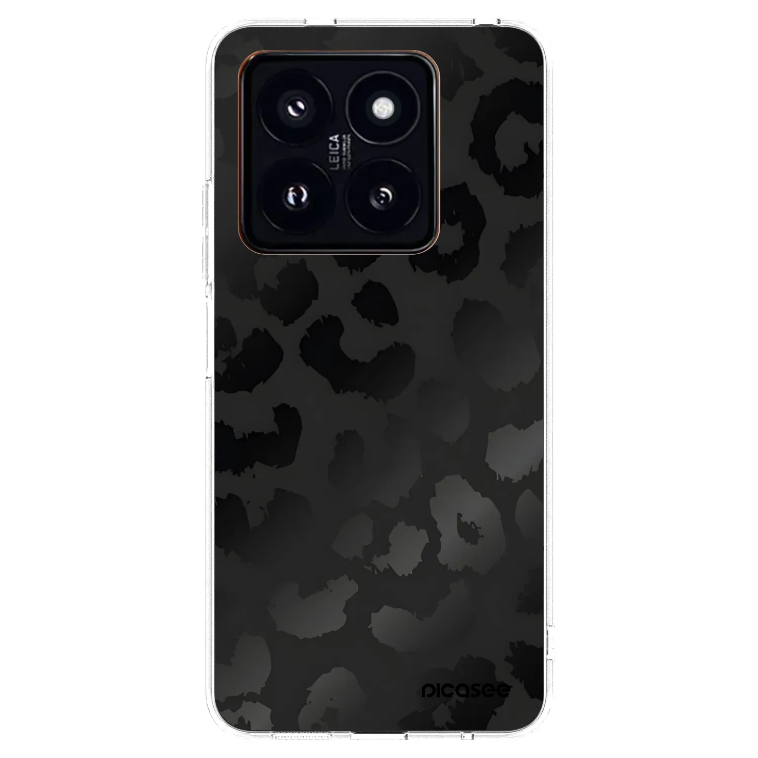 Picasee διαφανής θήκη σιλικόνης Xiaomi 14 Pro - Midnight Leopard