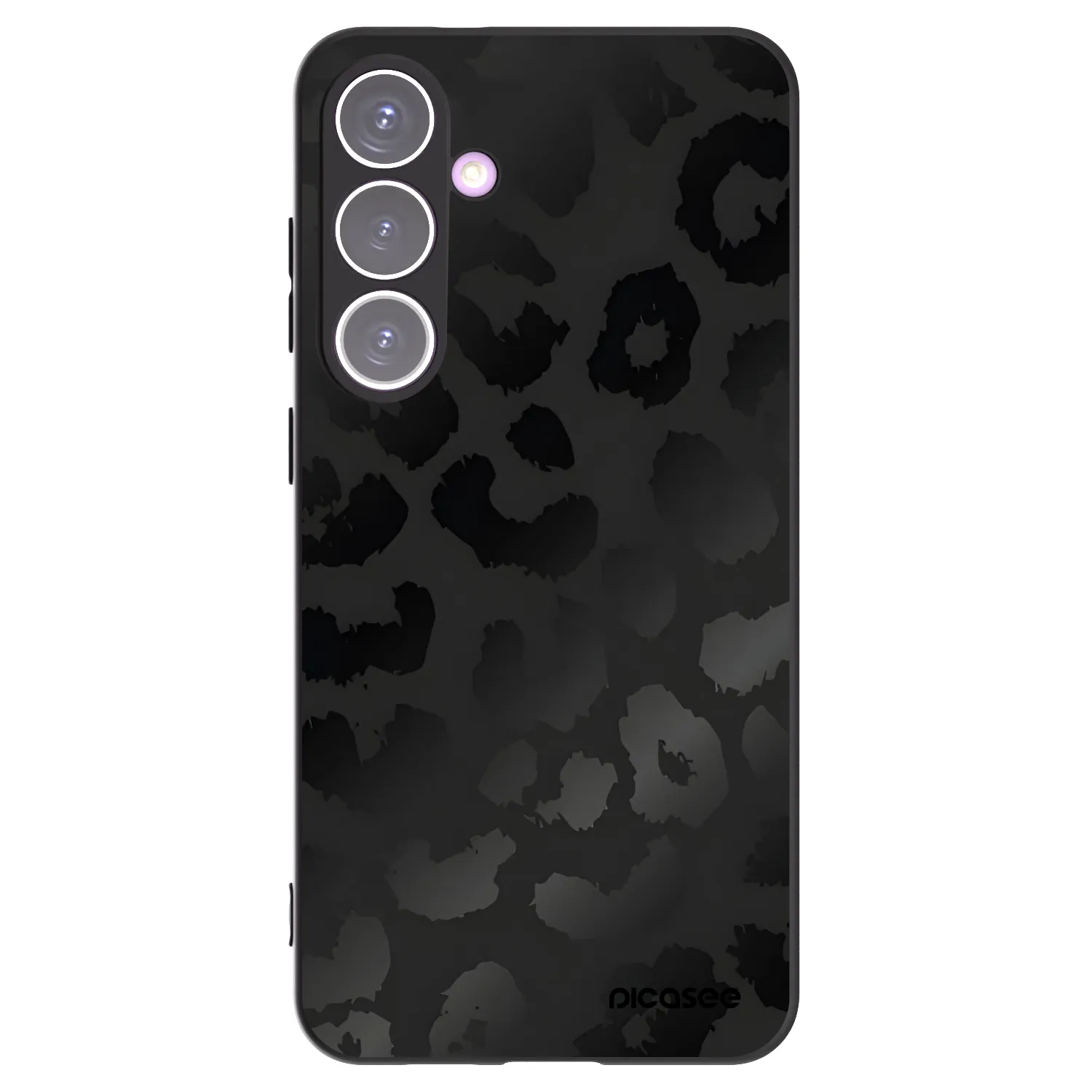 Picasee Μαύρη θήκη σιλικόνης για Samsung Galaxy S24+ S926B 5G - Midnight Leopard