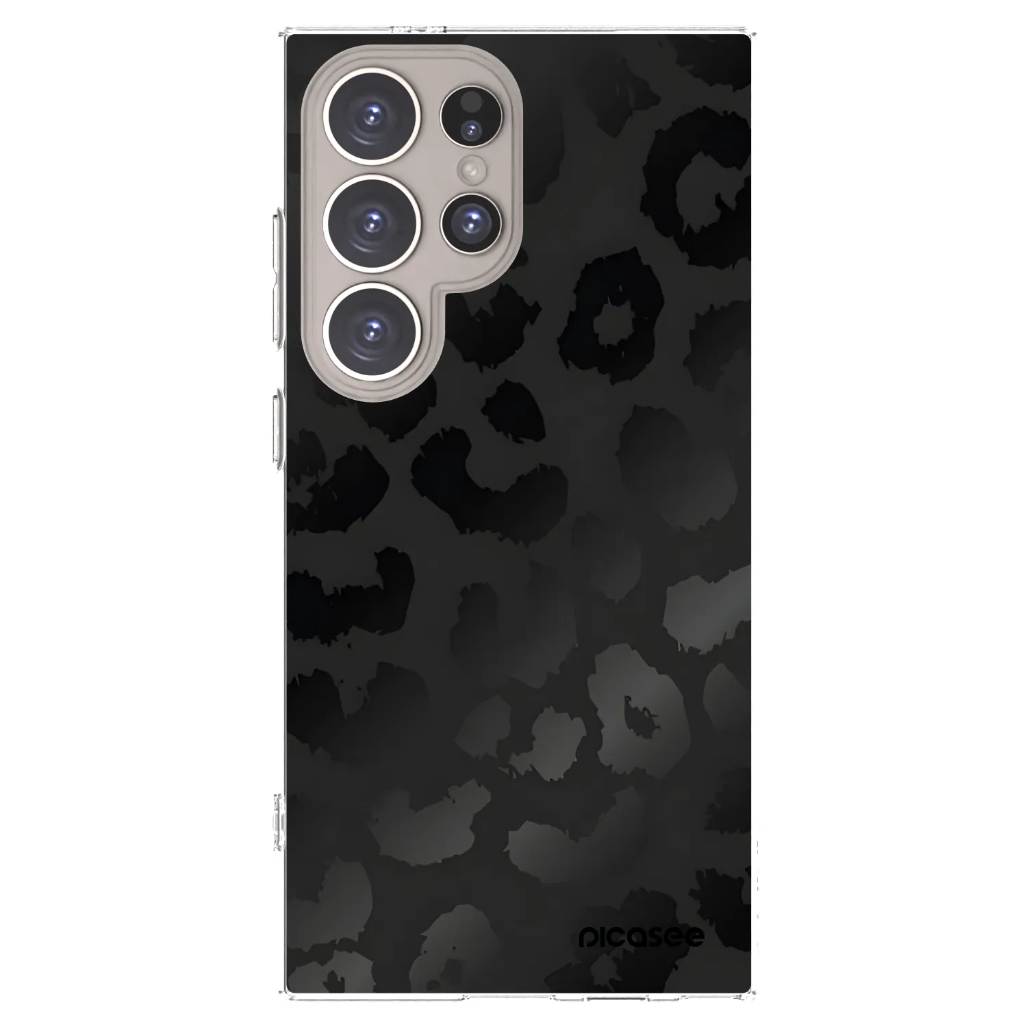 Picasee διαφανής θήκη σιλικόνης Samsung Galaxy S24 Ultra S928B 5G - Midnight Leopard