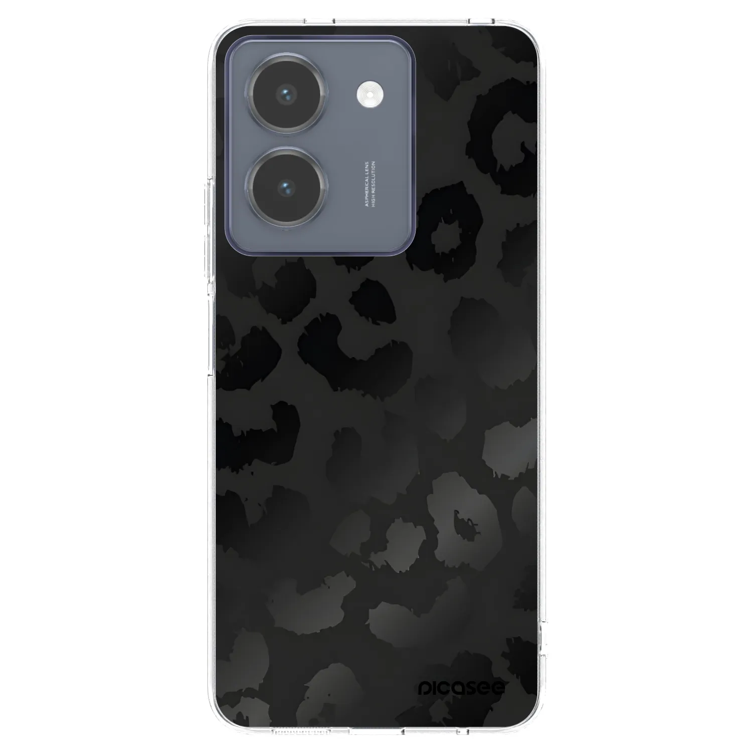 Picasee διαφανής θήκη σιλικόνης Vivo Y36 4G - Midnight Leopard