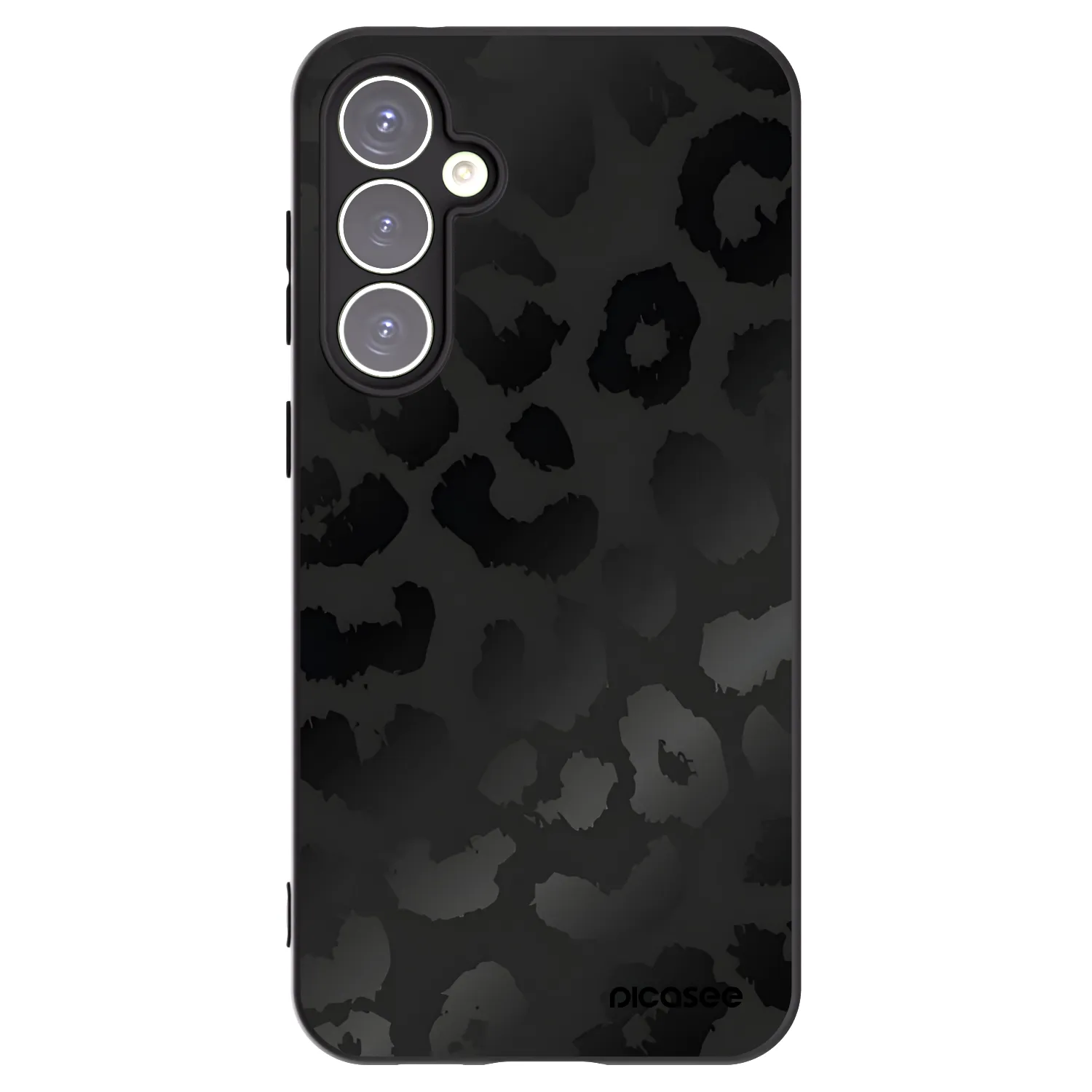Picasee Μαύρη θήκη σιλικόνης για Samsung Galaxy S23 FE S711B - Midnight Leopard