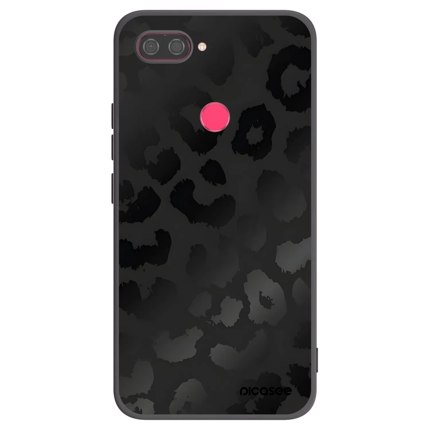 Picasee Μαύρη θήκη σιλικόνης για Xiaomi Mi 8 Lite - Midnight Leopard