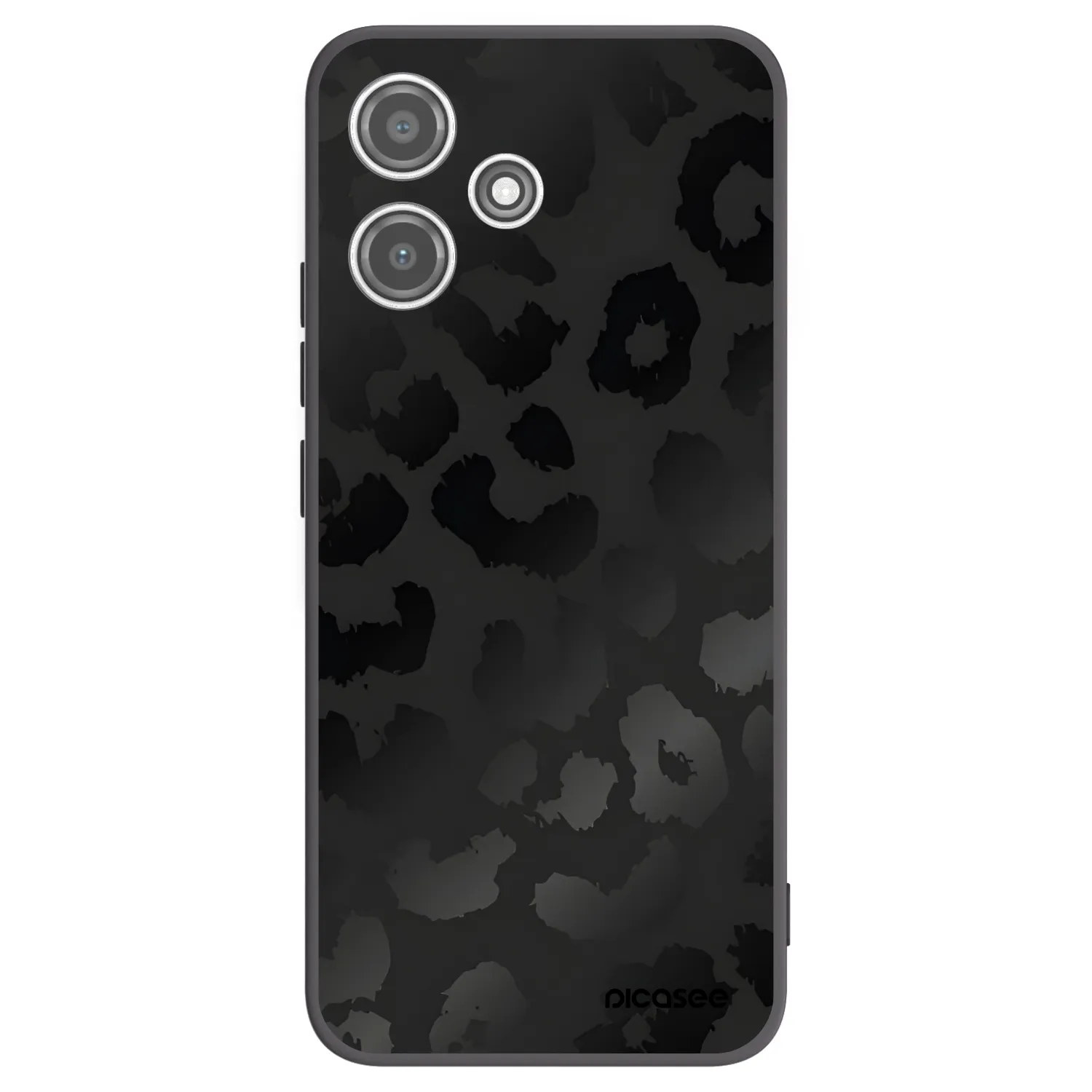 Picasee Μαύρη θήκη σιλικόνης για Xiaomi Redmi 12 5G - Midnight Leopard