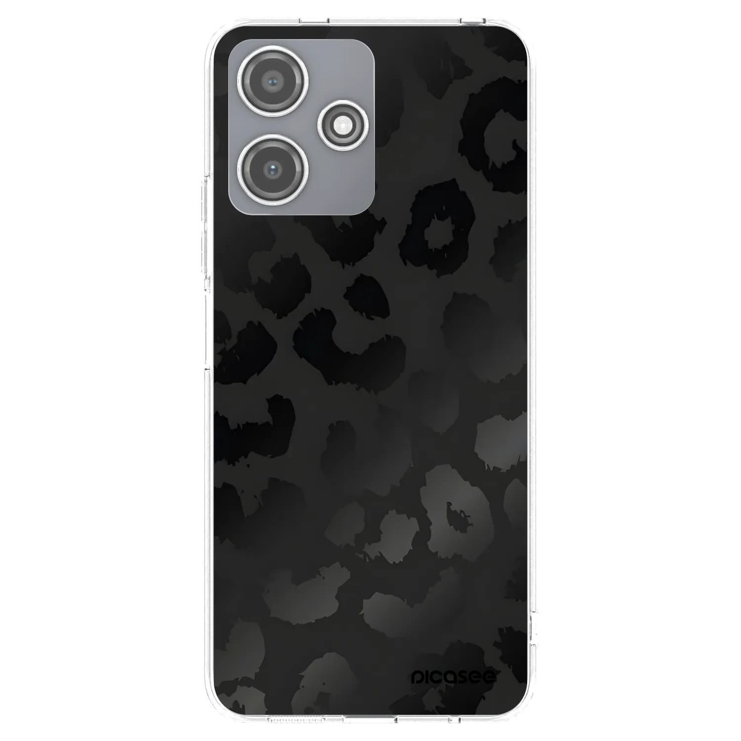 Picasee διαφανής θήκη σιλικόνης Xiaomi Redmi 12 5G - Midnight Leopard