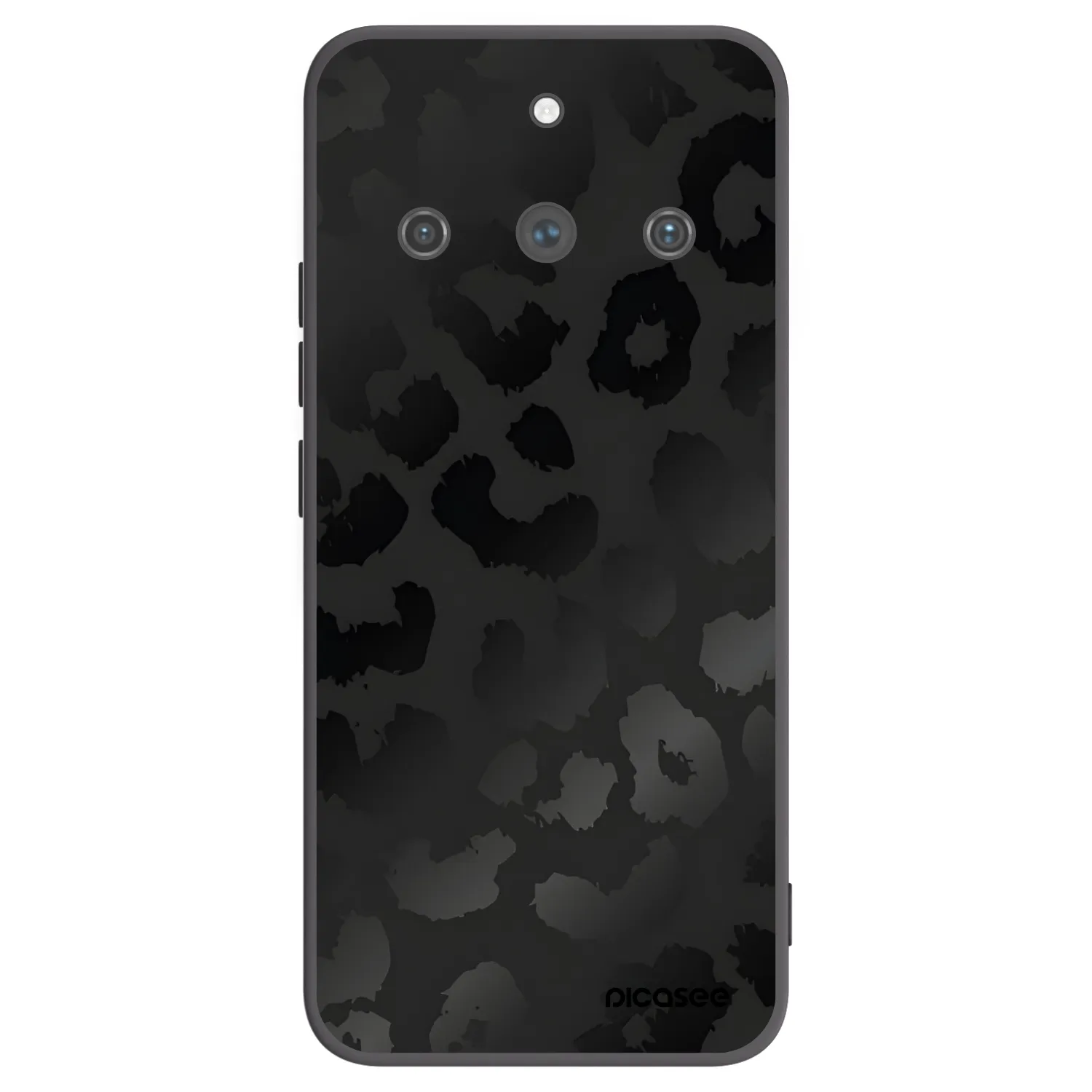 Picasee Μαύρη θήκη σιλικόνης για Realme 11 Pro+ - Midnight Leopard