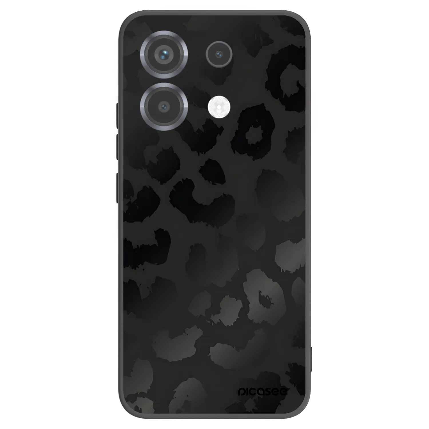 Picasee Μαύρη θήκη σιλικόνης για Xiaomi Poco X6 - Midnight Leopard