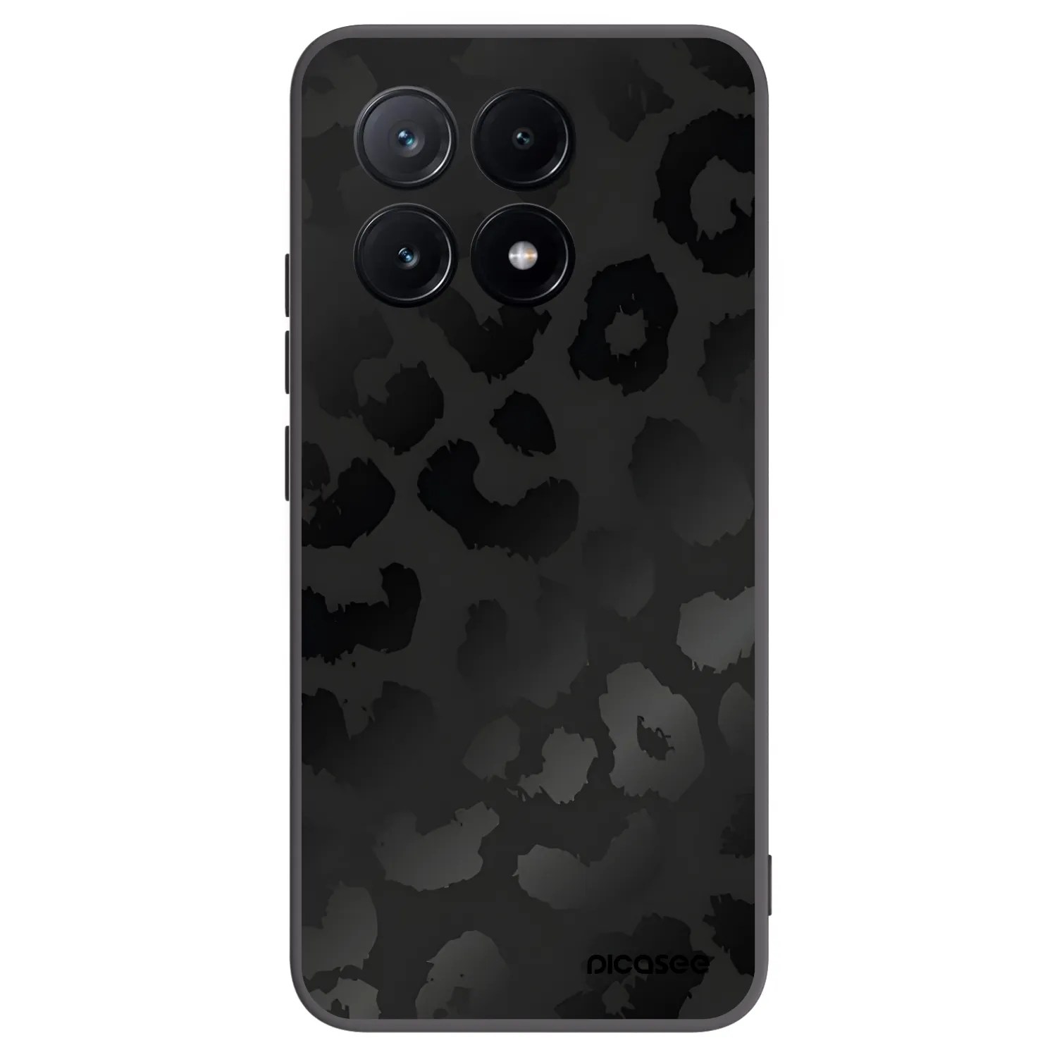 Picasee Μαύρη θήκη σιλικόνης για Xiaomi Poco X6 Pro - Midnight Leopard