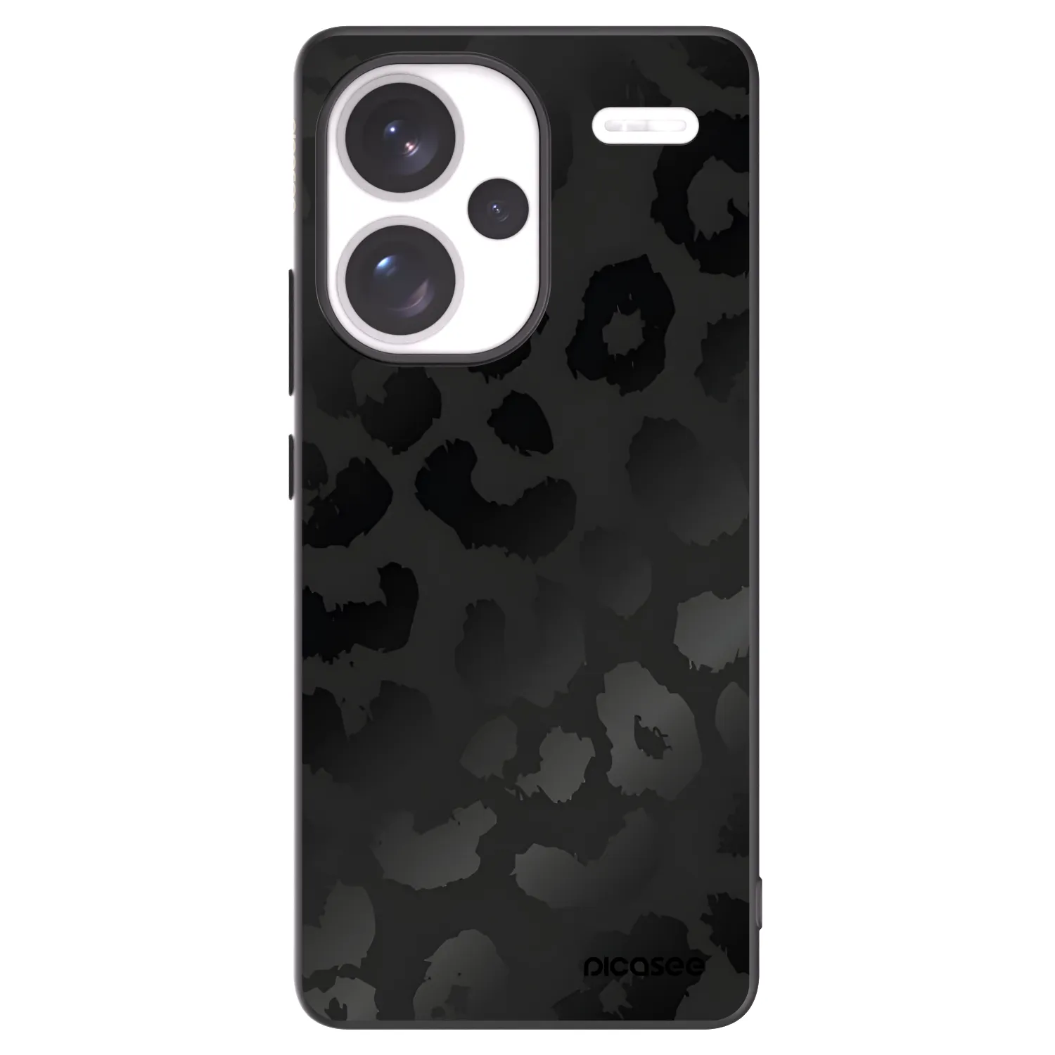 Picasee Μαύρη θήκη σιλικόνης για Xiaomi Redmi Note 13 Pro+ 5G - Midnight Leopard