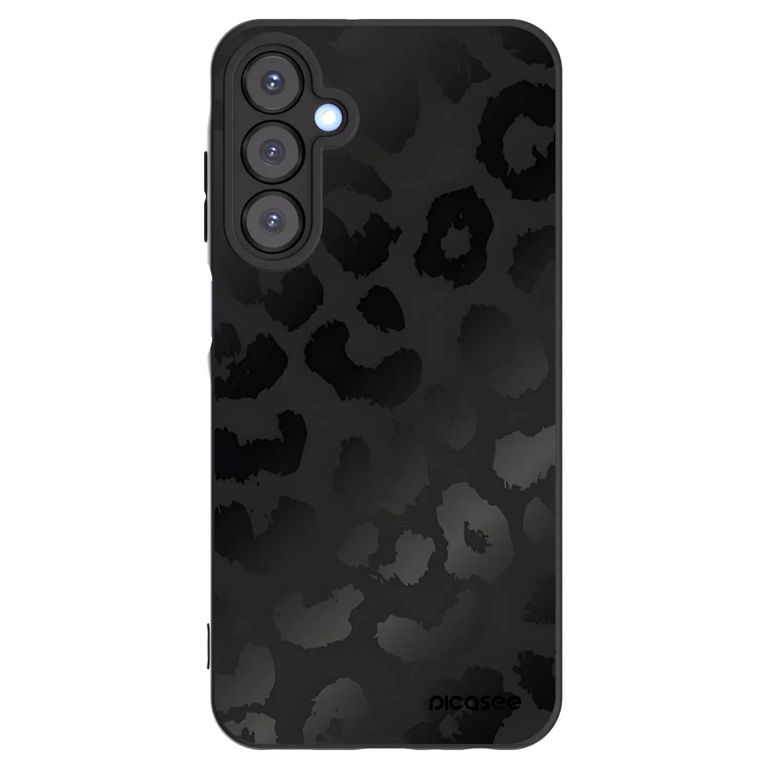 Picasee Μαύρη θήκη σιλικόνης για Samsung Galaxy A25 A256B 5G - Midnight Leopard