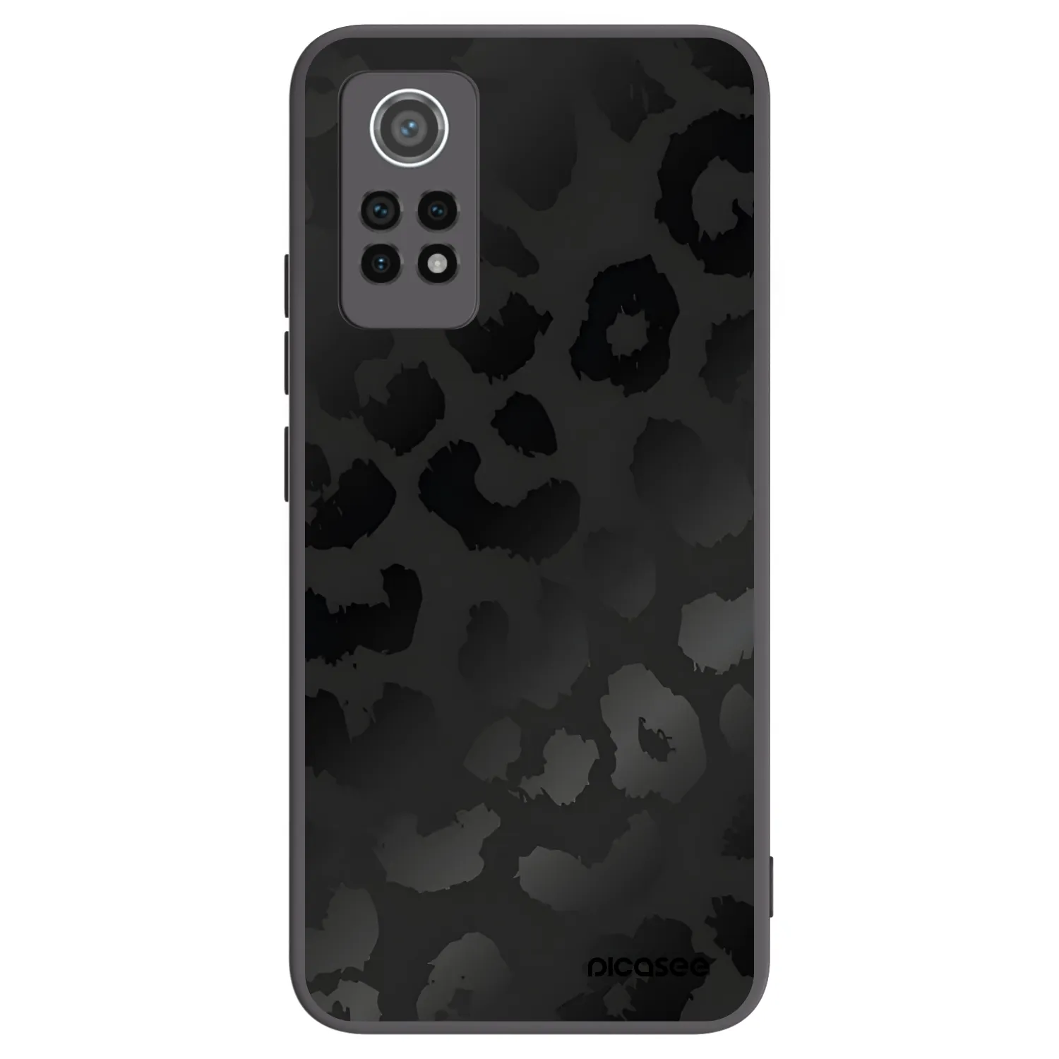 Picasee Μαύρη θήκη σιλικόνης για Xiaomi Redmi Note 12 Pro 4G - Midnight Leopard