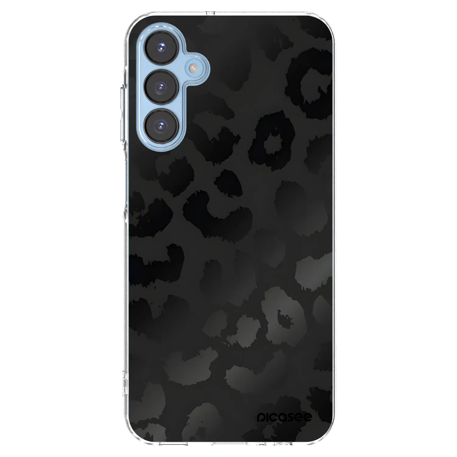 Picasee διαφανής θήκη σιλικόνης Samsung Galaxy A15 A156B 5G - Midnight Leopard